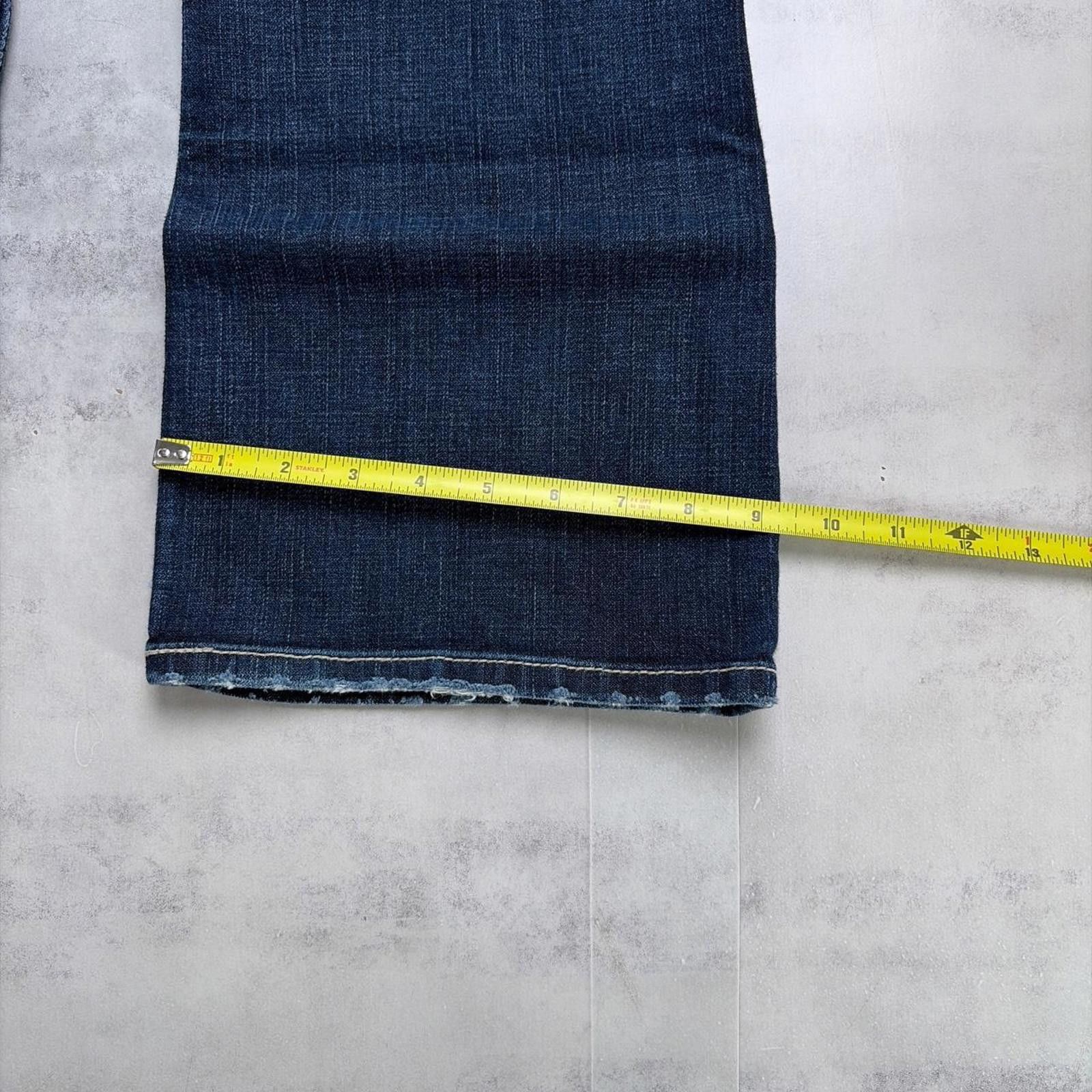 BKE Y2K Dark Wash BKE Denim Grunge Flared Denim Jeans Size 30" / US 8 / IT 44 - 8 Thumbnail