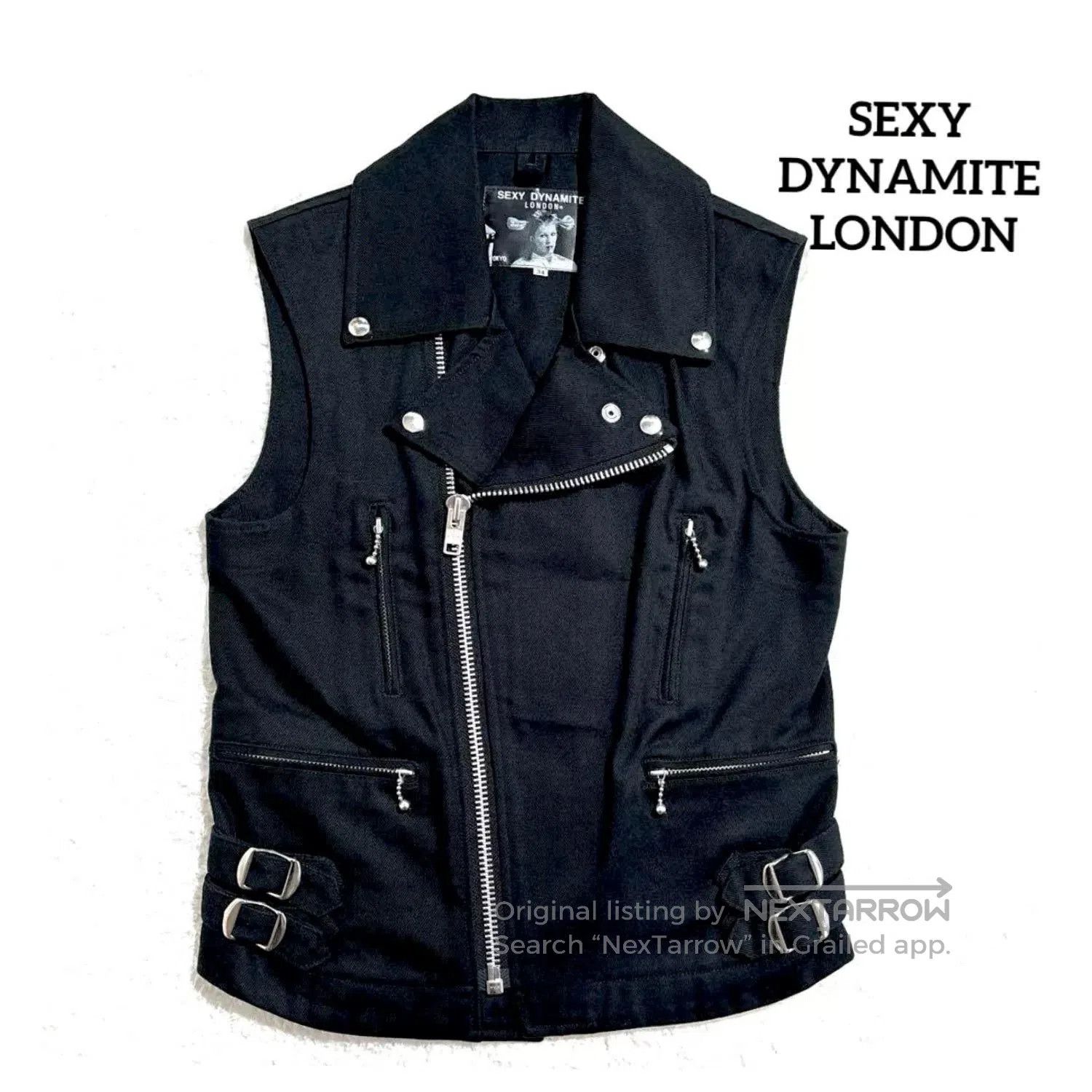 Jaded London Sexy Dynamite London Motorcycle Vest Jacket. Size US M / EU 48-50 / 2 - 5 Thumbnail