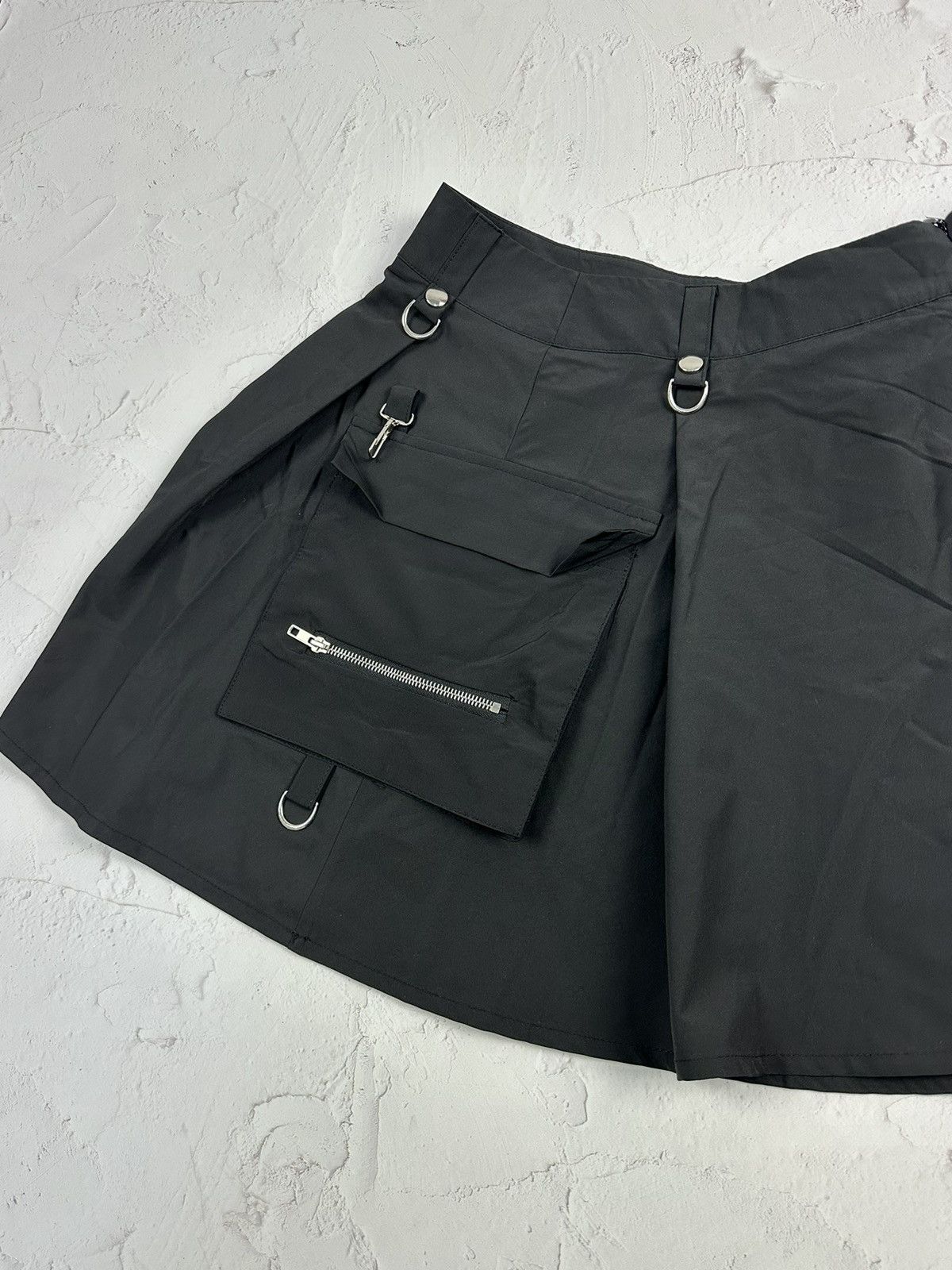 Japanese Brand × Vintage Vintage Black Patch Pocket Skirt Size 30" / US 8 / IT 44 - 3 Thumbnail