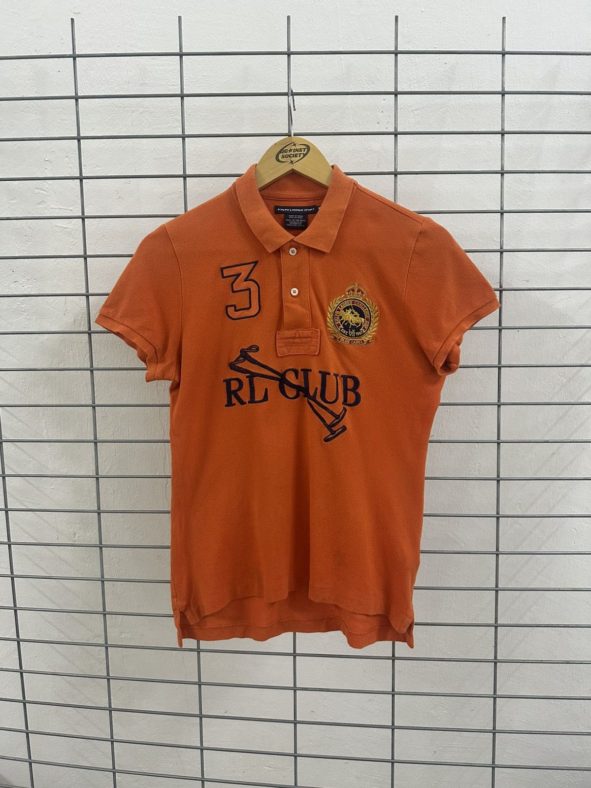 Ralph Lauren Sport Ralph Lauren Sport RL Club Blue Label Skinny Polo Shirt Size M / US 6-8 / IT 42-44 - 1 Thumbnail