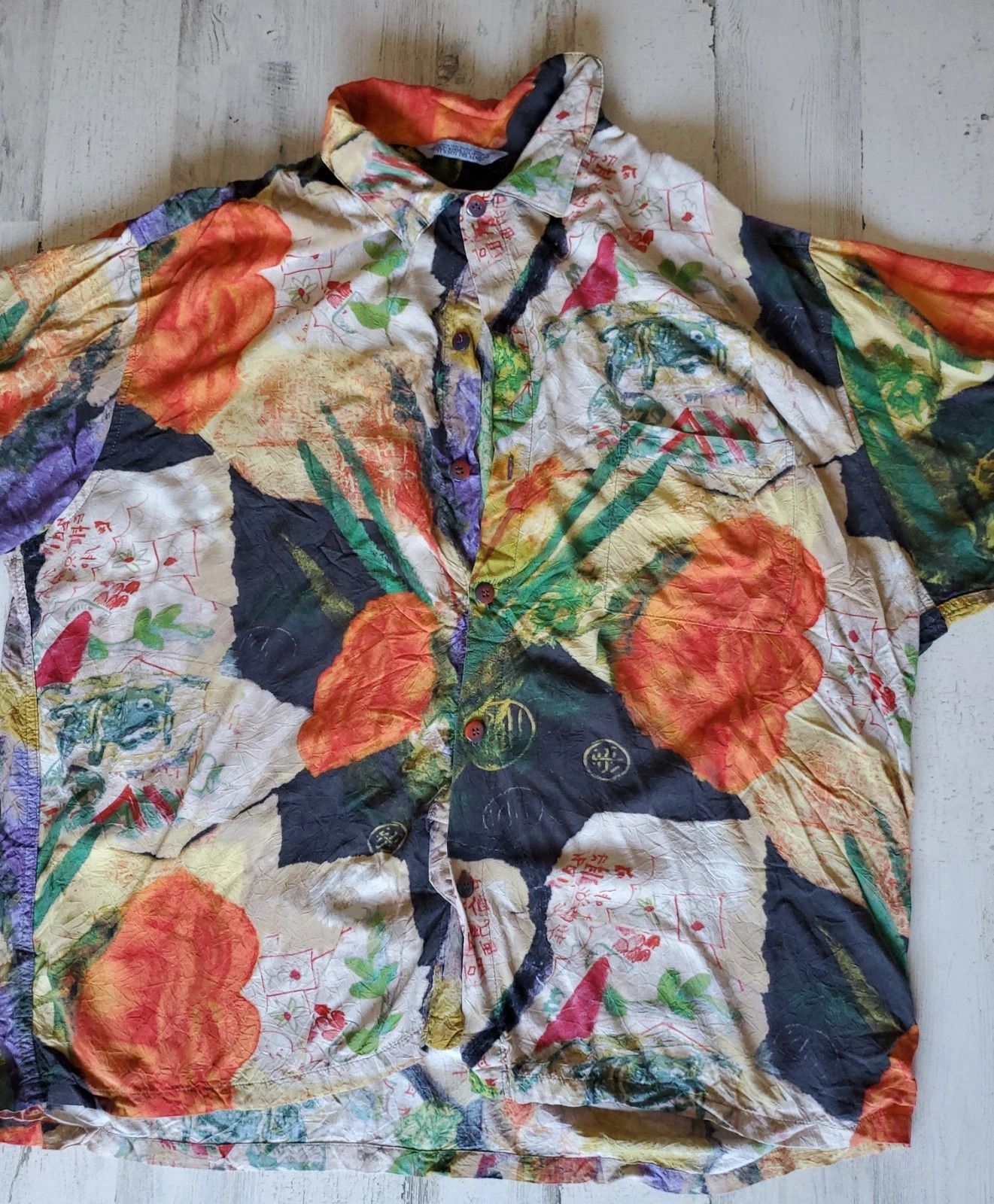 Jams World Hawaiian Shirt Size XXL / US 16-18 / IT 52-54 - 2 Thumbnail