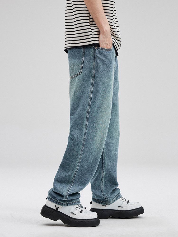 Japanese Brand Men's Retro Loose Straight Leg Washed Y2K Jeans Size US 32 / EU 48 - 2 Thumbnail