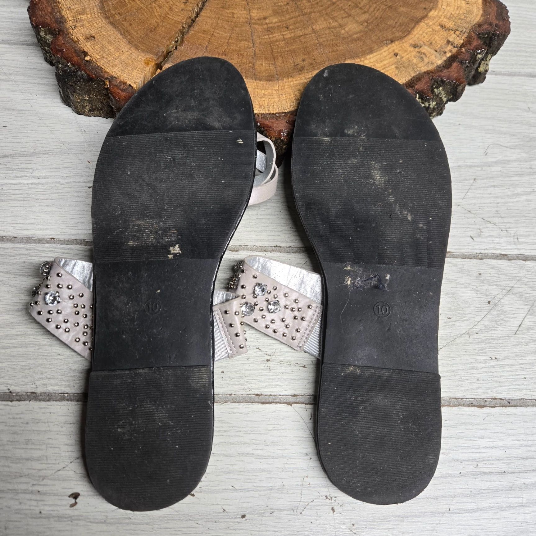 Vintage VINTAGE Cato Women's Flat Slide Sandals Summer Casual Beaded Shells Size 10 Black Size US 10 / IT 40 - 5 Thumbnail