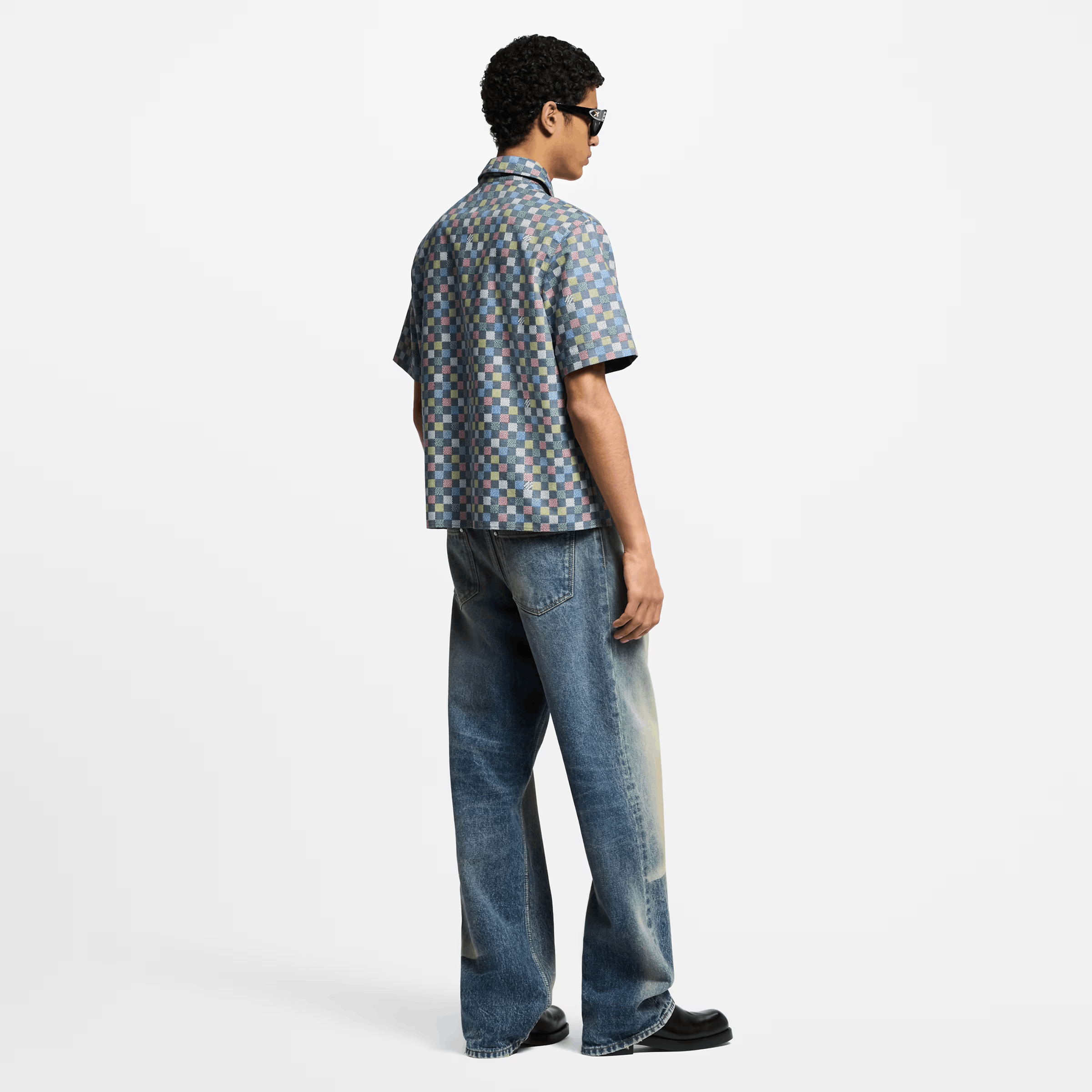 Louis Vuitton Damier Chambray Short-Sleeved Shirt Size US XL / EU 56 / 4 - 3 Thumbnail