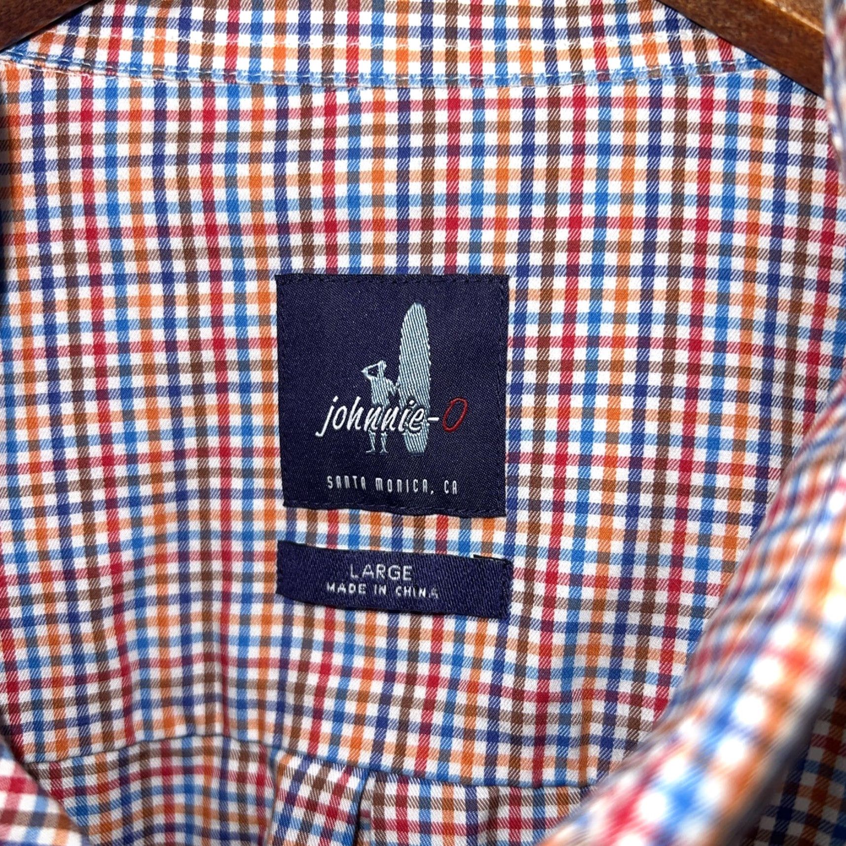 johnnie-O Johnnie-O Multicolor Plaid Button-Up Long Sleeve Shirt Mens Size L Size US L / EU 52-54 / 3 - 3 Thumbnail