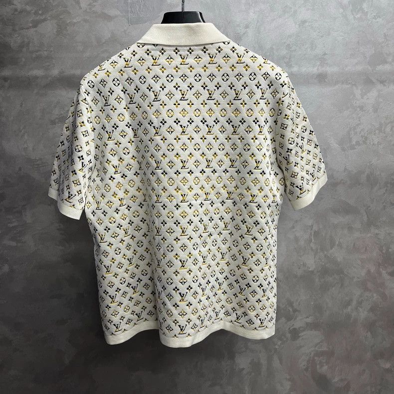 Louis Vuitton Louis Vuitton Louis Vuitton White Logo Piqué Polo Shirt-25 Size US S / EU 44-46 / 1 - 5 Thumbnail