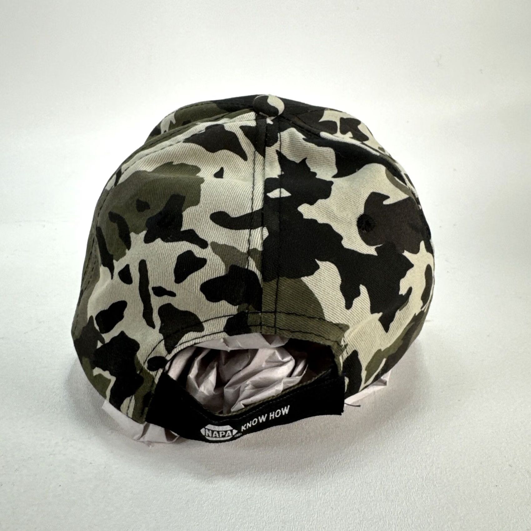 Logo 7 NAPA Hat Cap Camo Embroidered White Logo Black Front Strap Back Baseball Cap Men Adjustable Twill Camouflage Size ONE SIZE - 5 Thumbnail