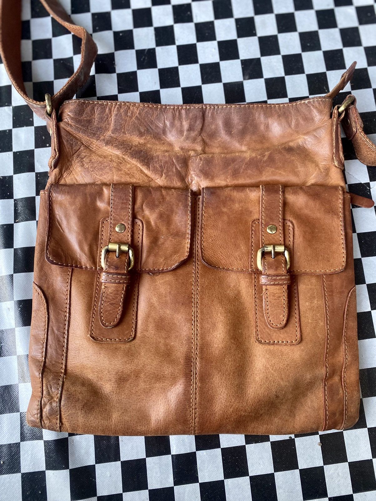 Leather × Vintage Vintage Leather Crossbody bag Oran Leather Australia Size ONE SIZE - 2 Thumbnail