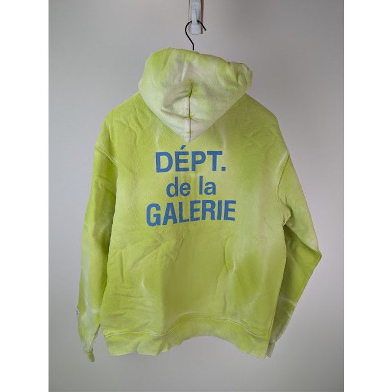 Gallery Dept. o1rshd1 French Logo Zip Up Hoodie in Lime Green M Size US M / EU 48-50 / 2 - 16 Thumbnail