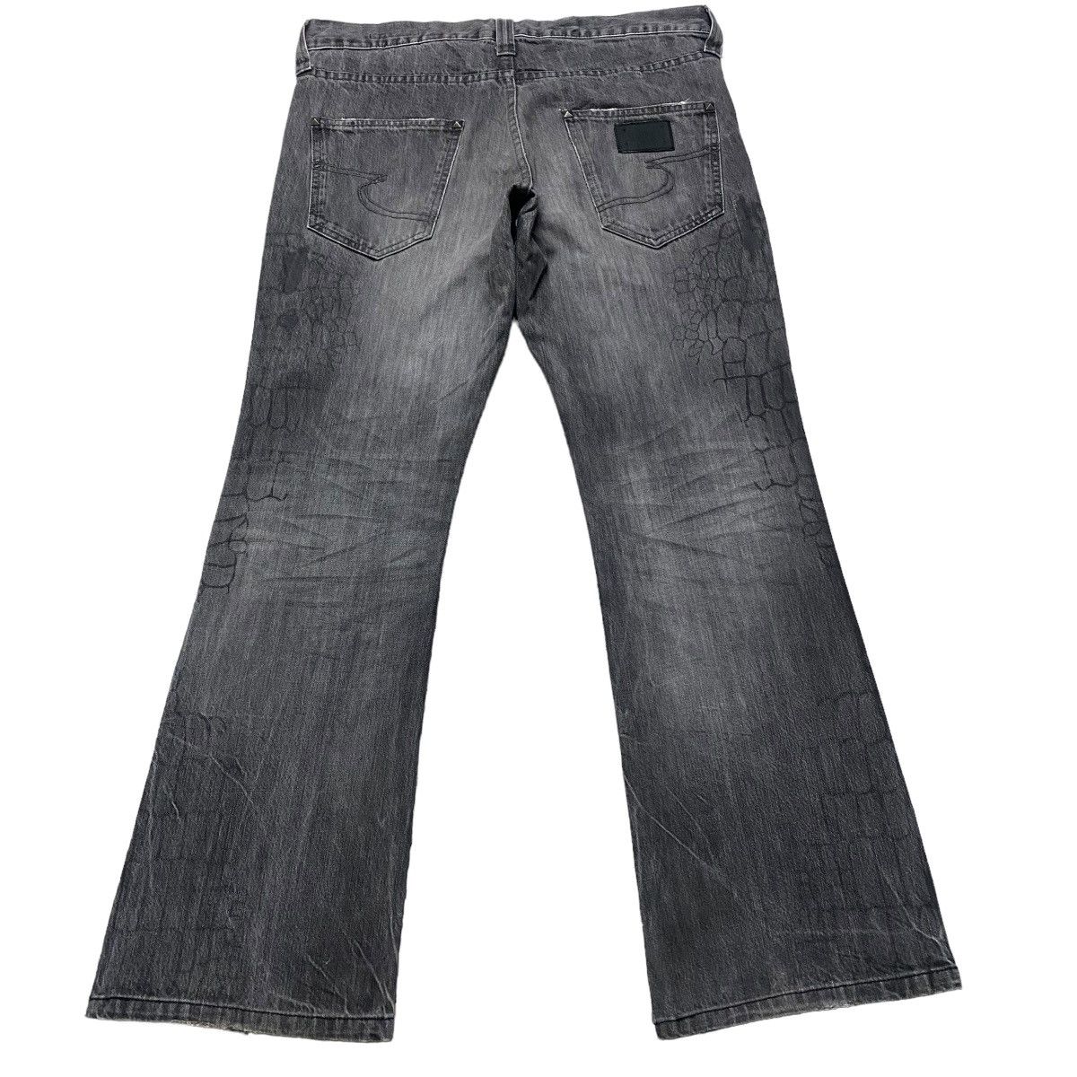 semanticdesign Semantic Design Spiderweb Denim Flare Jeans Size US 34 / EU 50 - 3 Thumbnail