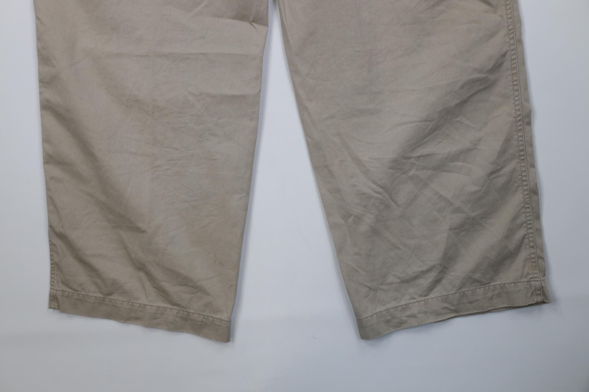 Express Vintage Y2K 2002 Express Baggy Wide Leg Cargo Pants Beige Size US 36 / EU 52 - 14 Thumbnail