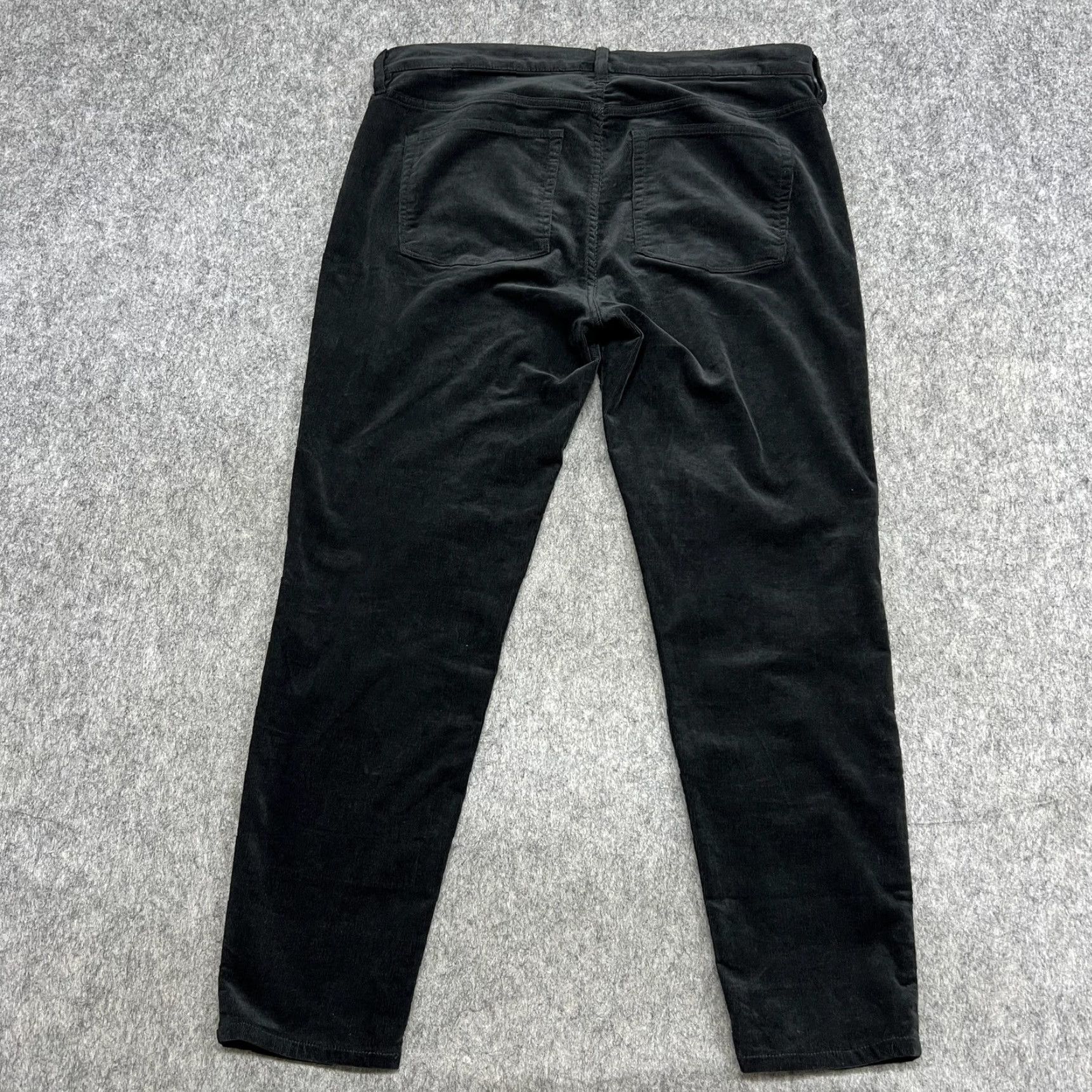 J.Crew J.CREW Chino Pants Womens Slim Corduroy Black 31 Regular Stretch tapered Front Pocket Winter 98% Cotton 2% Elastane Size 24" / US 00 / IT 34 - 2 Thumbnail