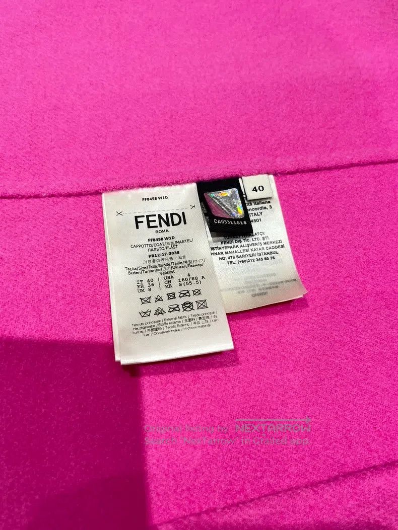 Fendi Fendi Gray Knit Open Cardigan, Vertical Striped Design, Hi Size XS / US 0-2 / IT 36-38 - 5 Thumbnail