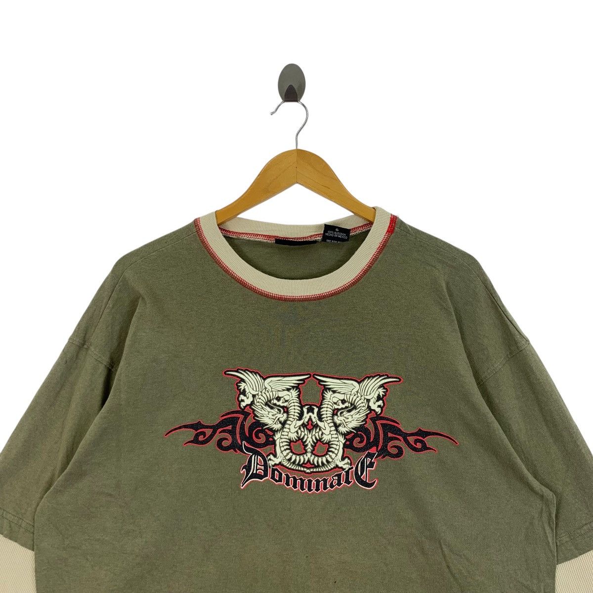 Vintage Vintage NO BOUNDARIES DOMINATE Dragon Y2K Tee Shirt Size US L / EU 52-54 / 3 - 2 Thumbnail