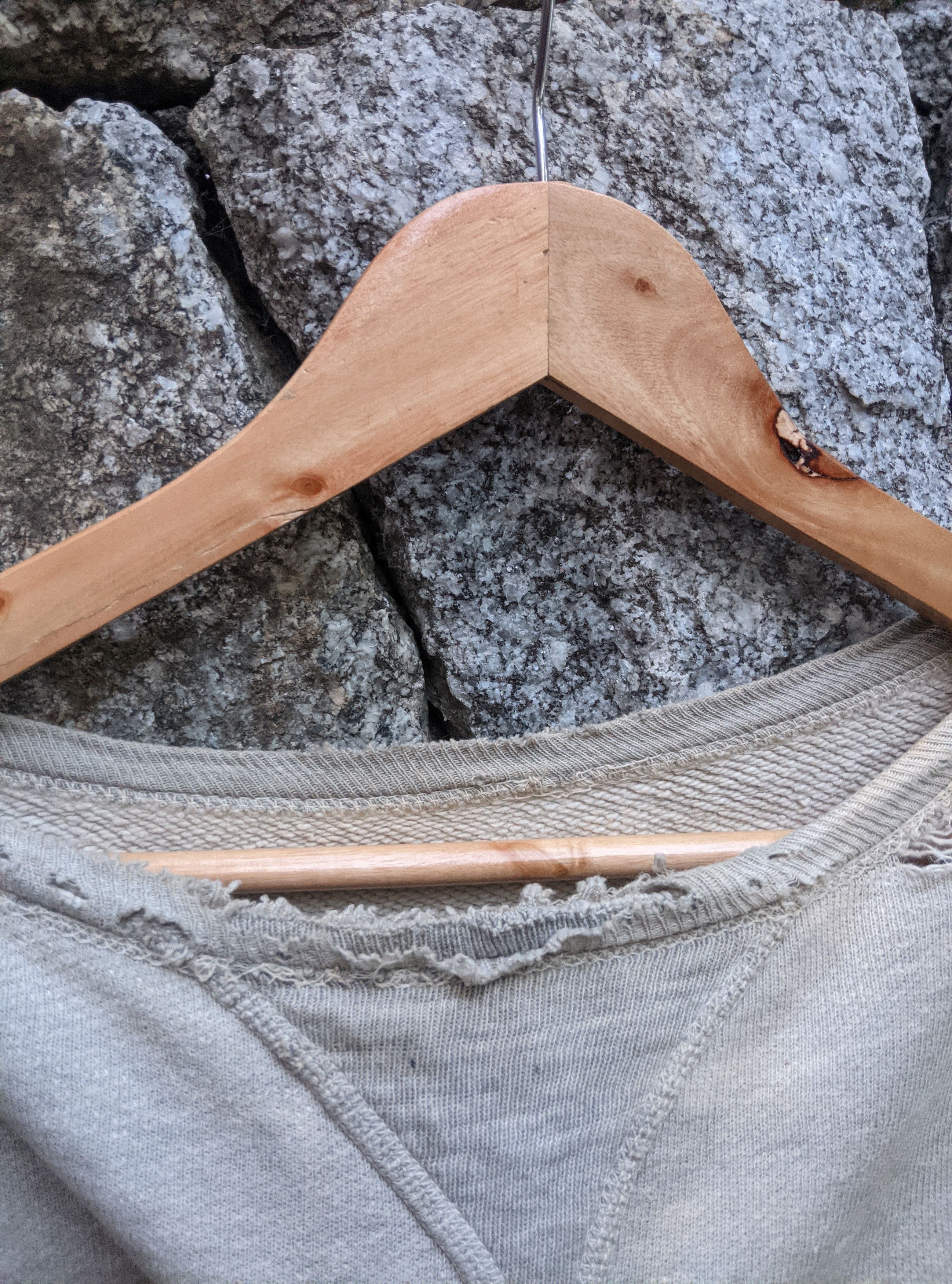 Vintage Vintage 40s destroyed single v sweatshirt afterhood Size US L / EU 52-54 / 3 - 5 Thumbnail