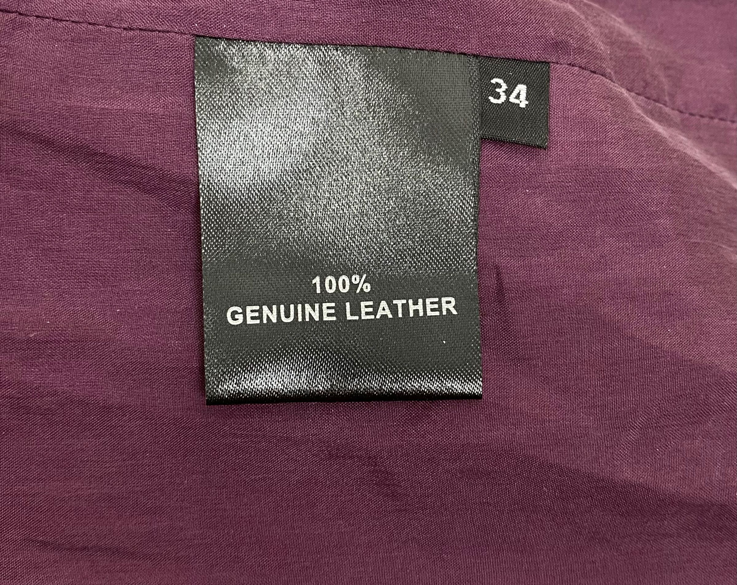Designer HAKAAN genuine leather structure womens jacket size 34 Size XS / US 0-2 / IT 36-38 - 10 Thumbnail