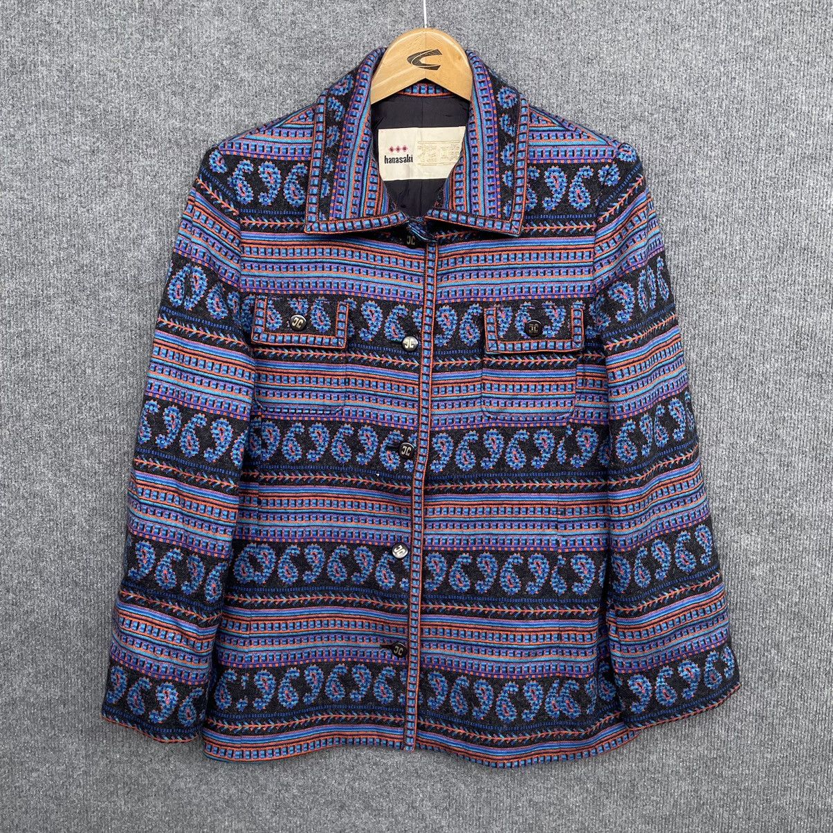 If Six Was Nine × Japanese Brand × Le Grande Bleu (L.G.B.) Hanasaki Button Down Paisley Jacket Size US S / EU 44-46 / 1 - 1 Thumbnail
