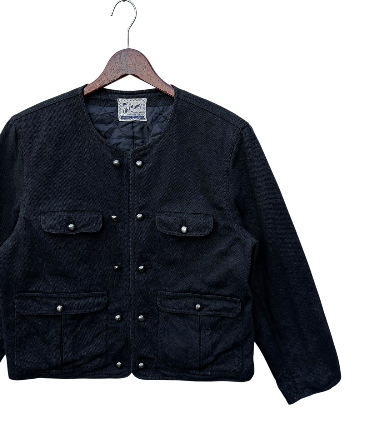 Designer Oh Jump Black Japan Tweed Jacket Size M / US 6-8 / IT 42-44 - 5 Thumbnail
