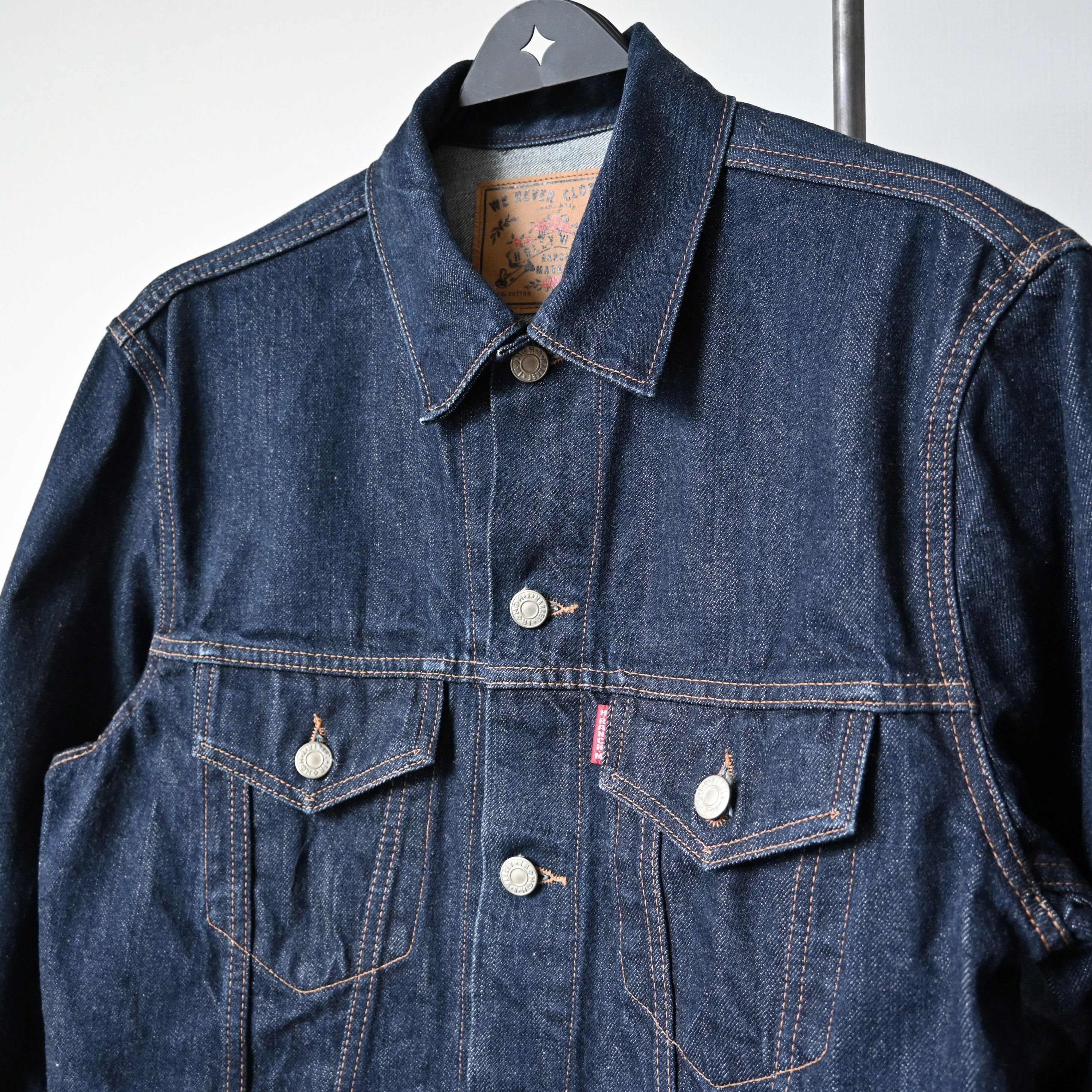 HOLLYWOOD RANCH MARKET H.R.MARKET indigo denim tracker jacket made in Japan Size US M / EU 48-50 / 2 - 6 Thumbnail