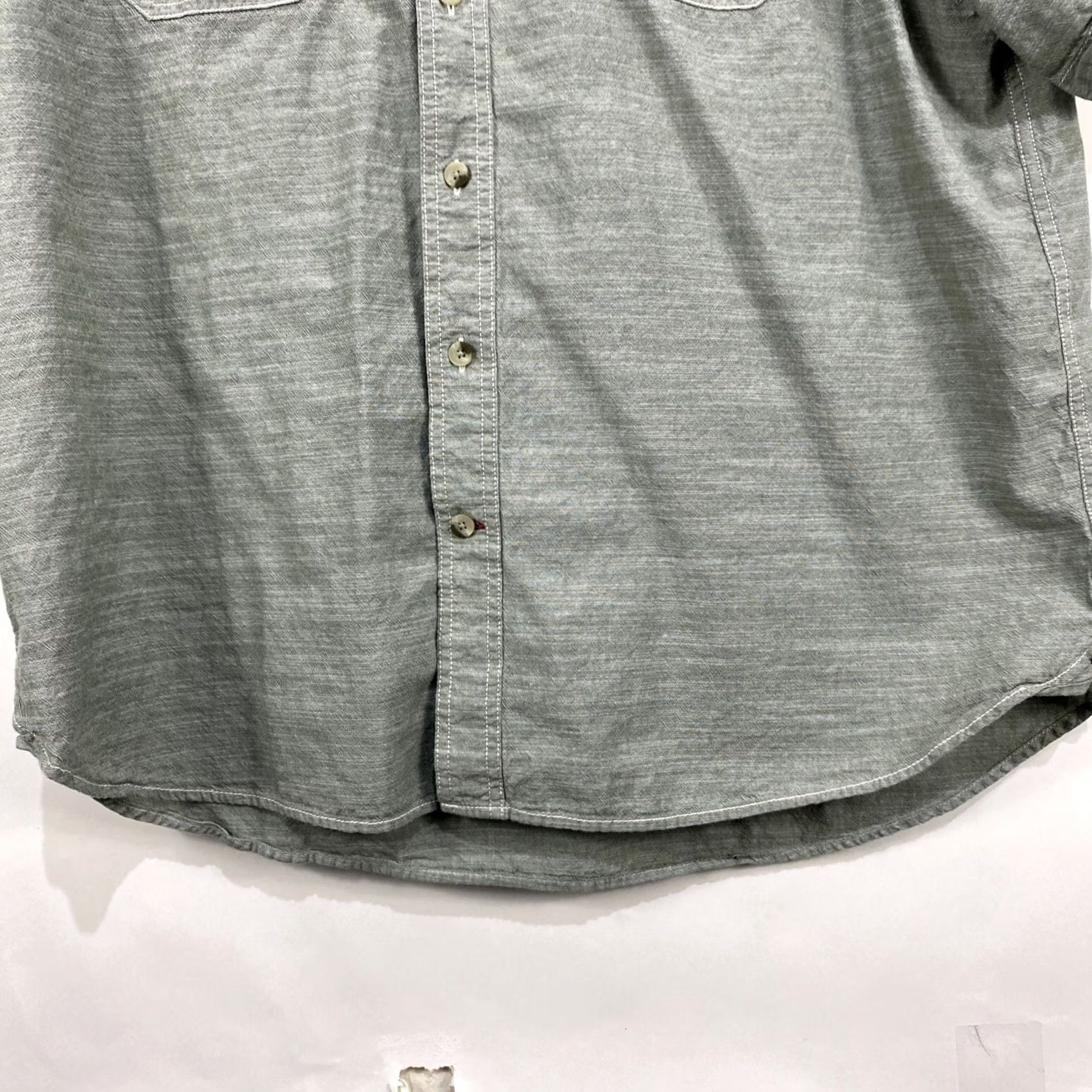 Vintage Woolrich Mens Short Sleeve Button-Up Shirt XXL Green Pockets Casual Outdoor Logo Button-Down Collar Size US XXL / EU 58 / 5 - 6 Thumbnail
