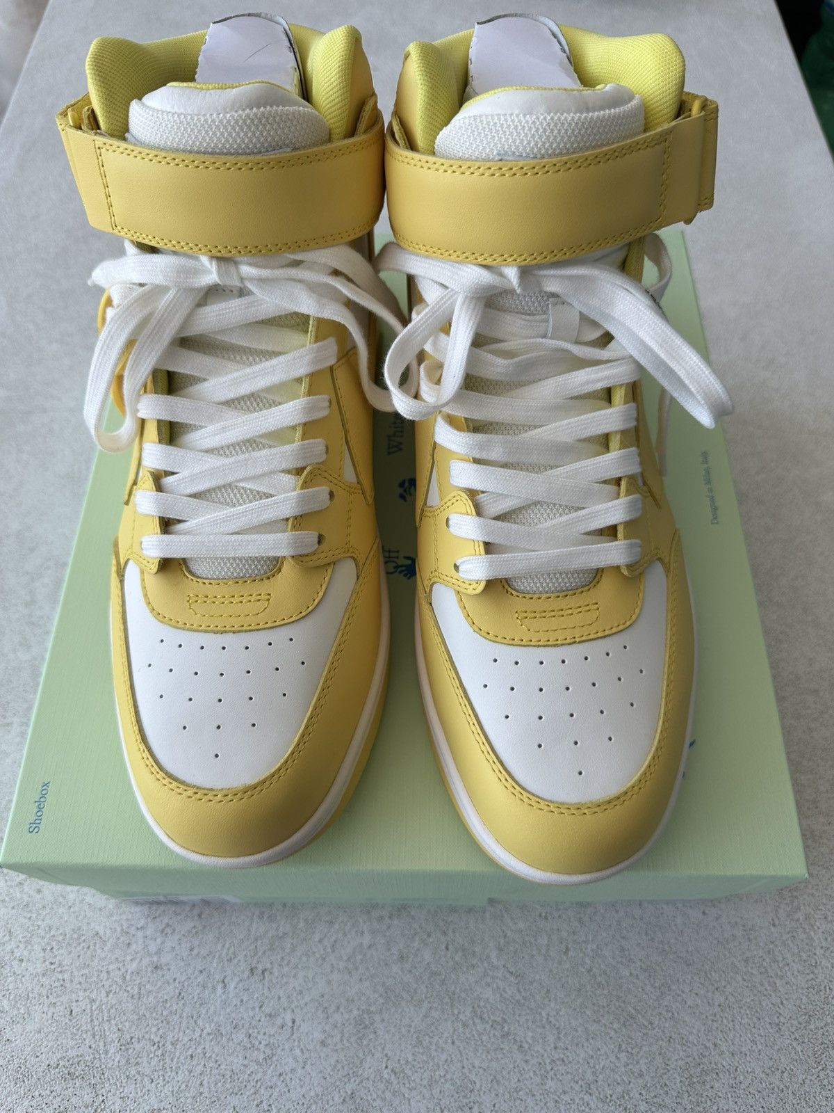 Off-White Off-white Out Of Office Mid Yellow IT44 Size US 11 / EU 44 - 3 Thumbnail