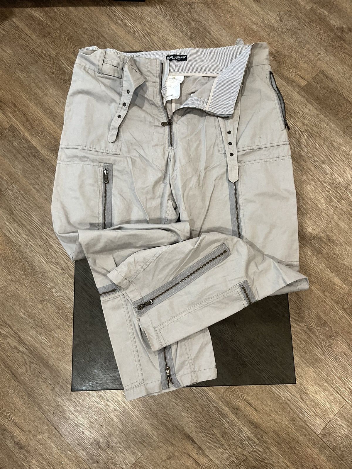 image of Dolce Gabbana Cargo Pants in Grey, Men's (Size 38)