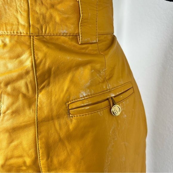 Vintage VTG Cedars Leather Shorts High Rise Size 27" / US 4 / IT 40 - 9 Thumbnail