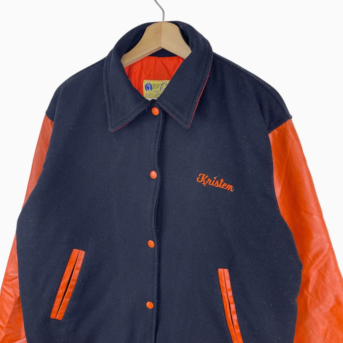 Other 80’s Hewitt Mfg Hasbrouck Heights Leather Varsity Size US L / EU 52-54 / 3 - 6 Thumbnail