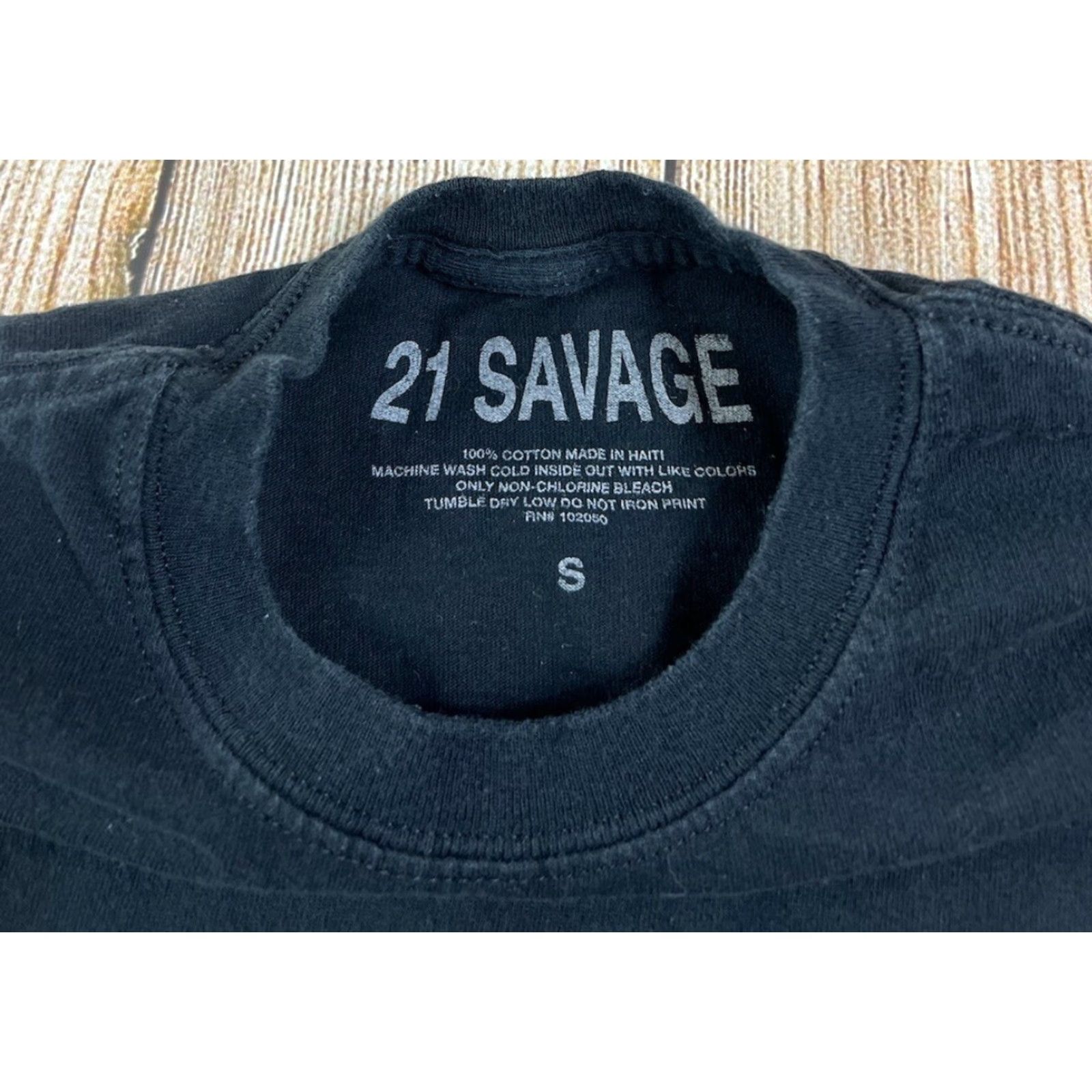 Vintage 21 Savage T-Shirt Black Short Sleeve Graphic Print Music 21 Savage US Tour 2018 Size S Mens Small Shirt Size US S / EU 44-46 / 1 - 4 Thumbnail