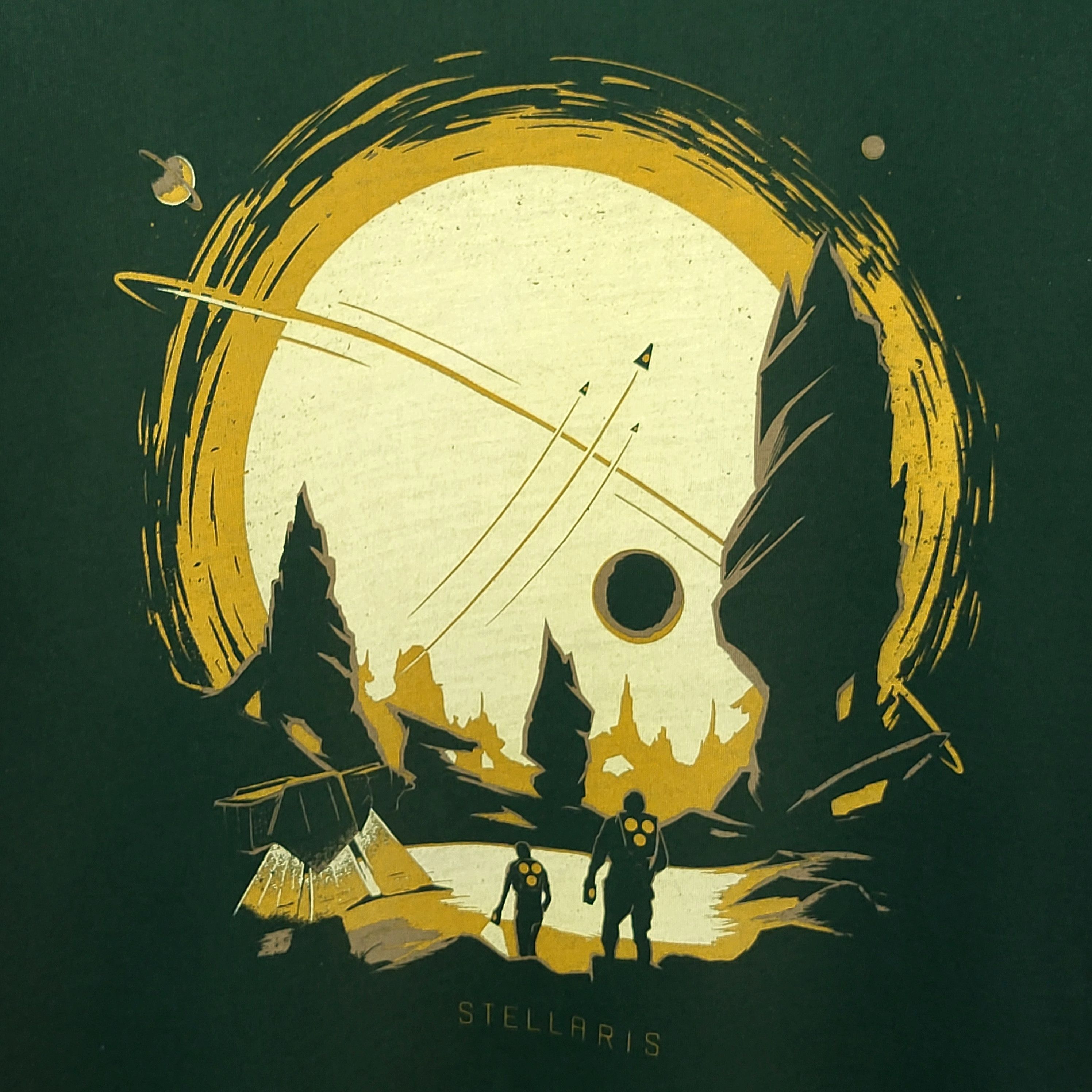 Designer Stellaris game T-shirt. Kariban,France. Size US XL / EU 56 / 4 - 2 Thumbnail
