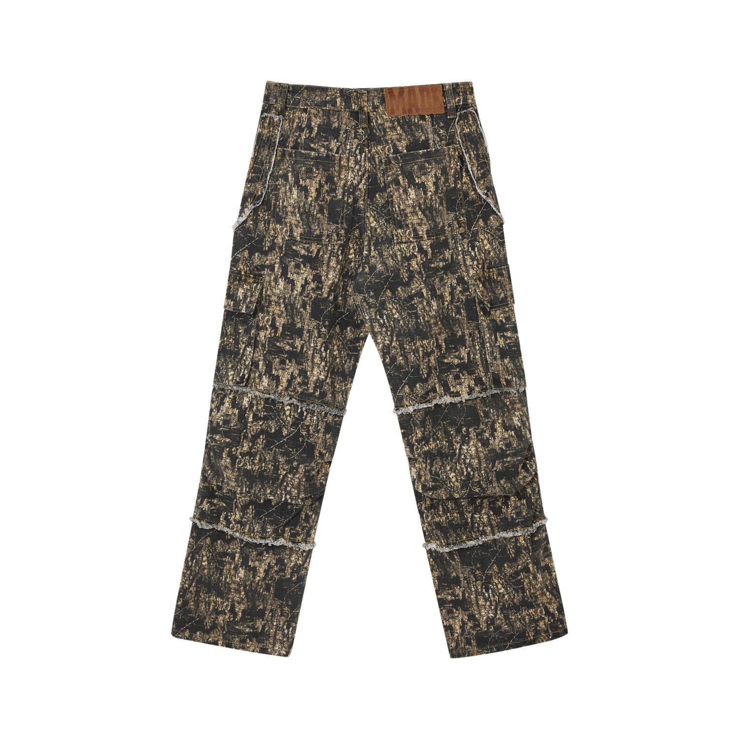 Japanese Brand Maple Leaf Cargo Pants Tassels Distressed Camouflage Jeans Size US 31 - 4 Thumbnail