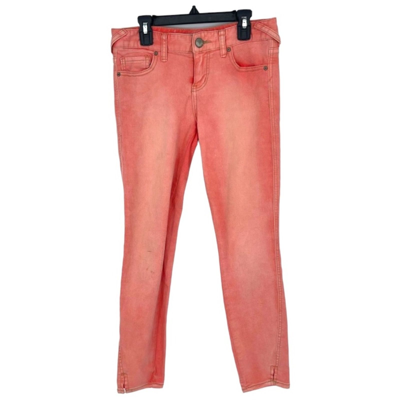 Free People Free People Coral Ankle Zip Stretch Skinny Slim Jeans 25 Size 25" / US 0 / IT 36 - 3 Thumbnail