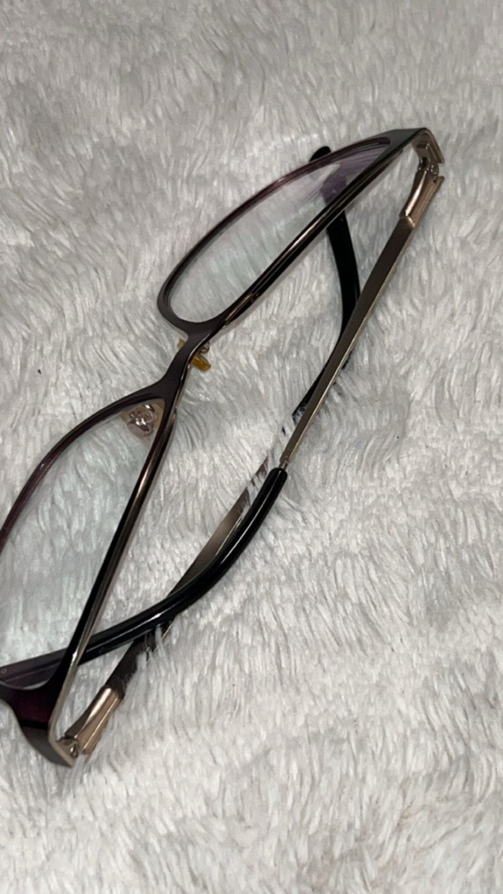 The Unbranded Brand Women's Unbranded Burgundy & Gold Glasses One Size Size ONE SIZE - 3 Thumbnail