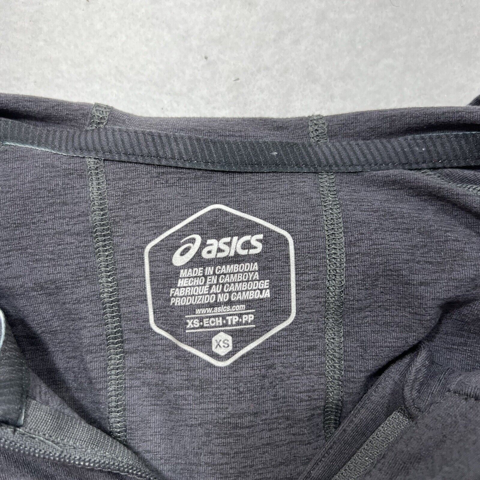 Asics Asics XS 1/2 Zip Hoodie Athletic Running Logo Sweatshirt Size XS / US 0-2 / IT 36-38 - 3 Thumbnail