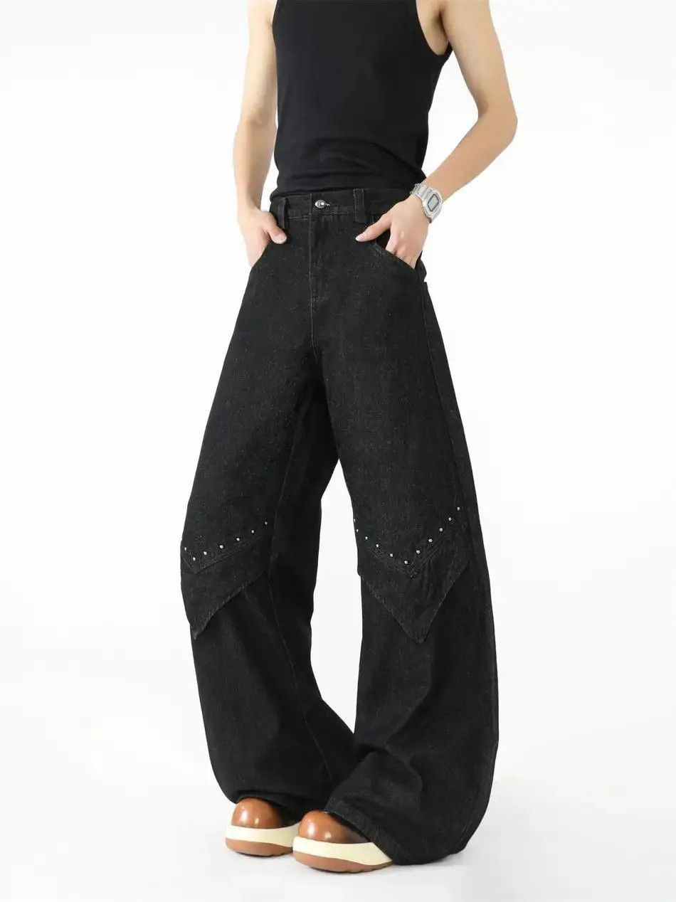 Japanese Brand Retro loose hip-hop wide leg jeans Size US 32 / EU 48 - 3 Thumbnail