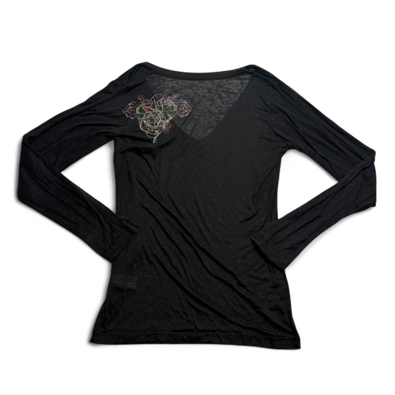 Other Sinful Affliction Black Sheer Gothic Grunge Y2K size large Size L / US 10 / IT 46 - 5 Thumbnail