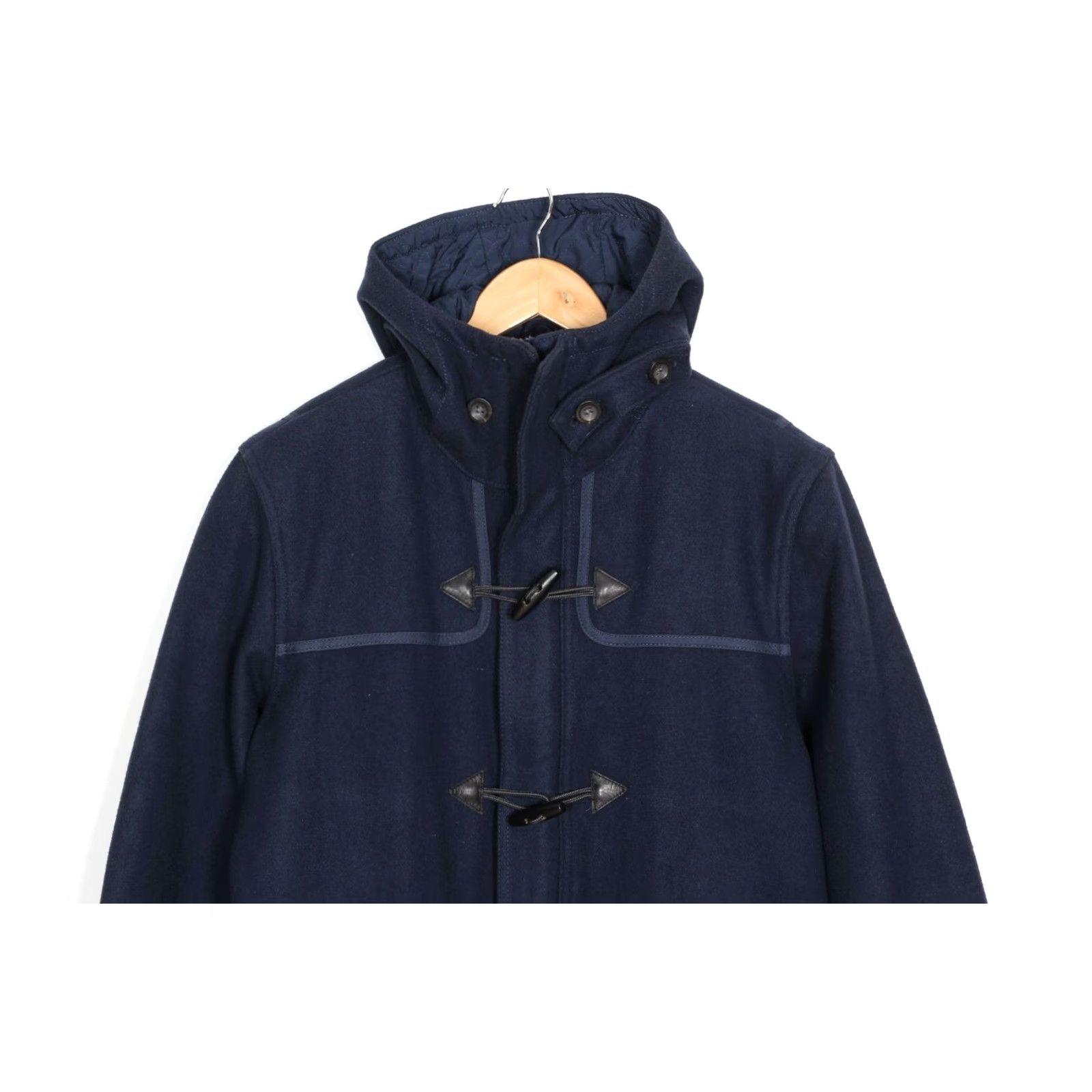 Levi's VINTAGE Levi’s Hooded Wool Blend Duffle Coat Men M Blue Logo Coat Mens Size US M / EU 48-50 / 2 - 3 Thumbnail