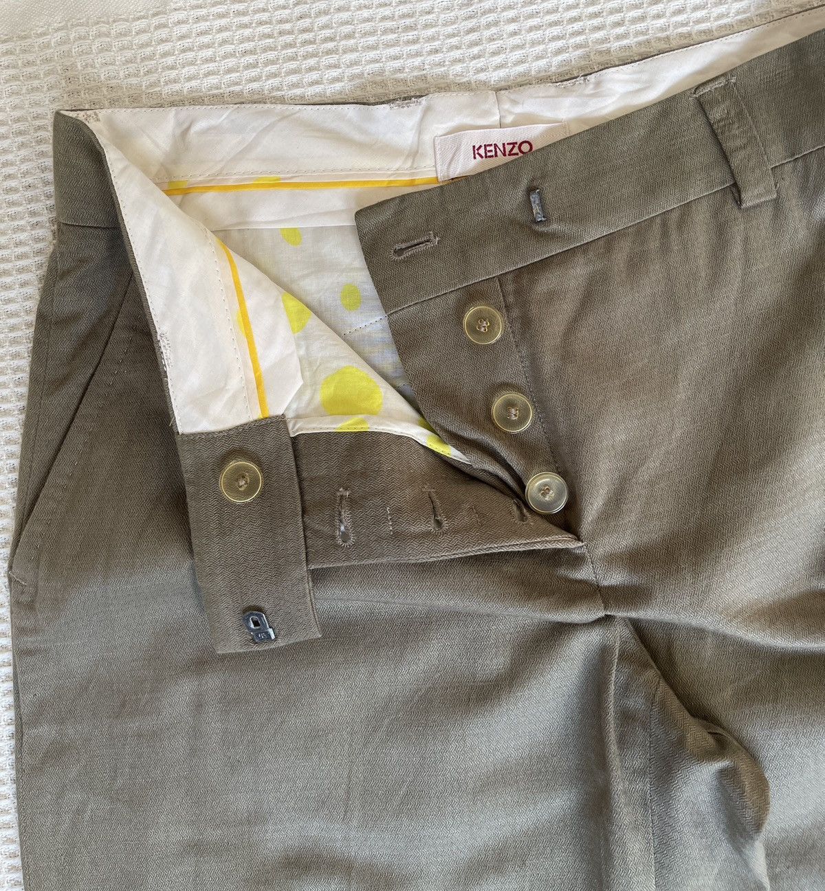 Kenzo Vintage🔥KENZO🔥Wide Leg Baggy Linen Pants Size US 32 / EU 48 - 4 Thumbnail