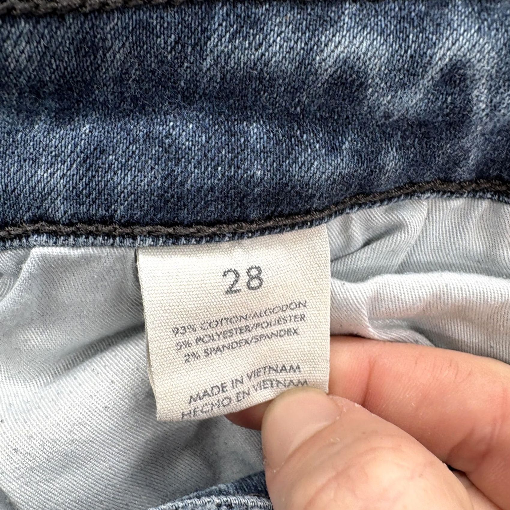 Vintage Buckle BKE Stella High Rise Ankle Skinny Jeans Womens 28 Blue Distressed Stretch Size 28" / US 6 / IT 42 - 5 Thumbnail