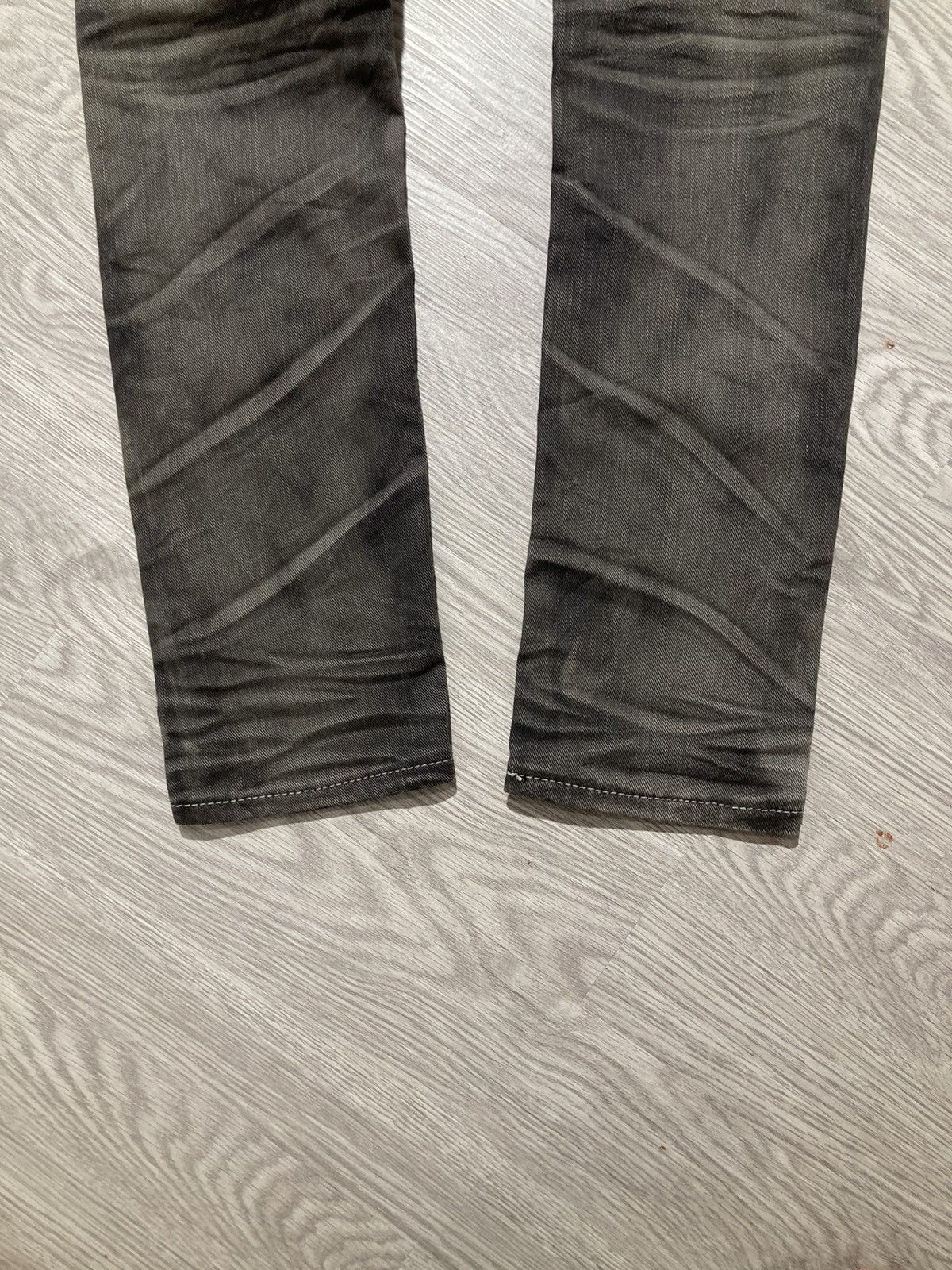 Tornado Mart 2000s Crown Denim Ripped Clawmark Denim Jeans Punk Gothic Size US 27 - 5 Thumbnail