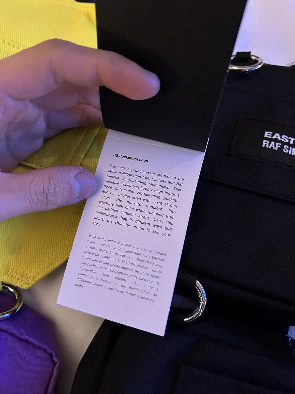 Eastpak × Raf Simons Raf Simons x Eastpak Loop Quote Pocket Bag Size ONE SIZE - 4 Thumbnail