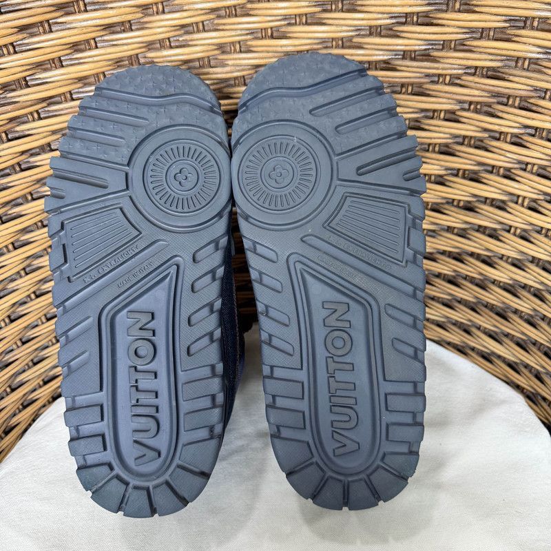 Louis Vuitton Louis Vuitton Denim Trainer Maxi Low-Top Sneakers -2508 Size US 8.5 / EU 41-42 - 4 Thumbnail