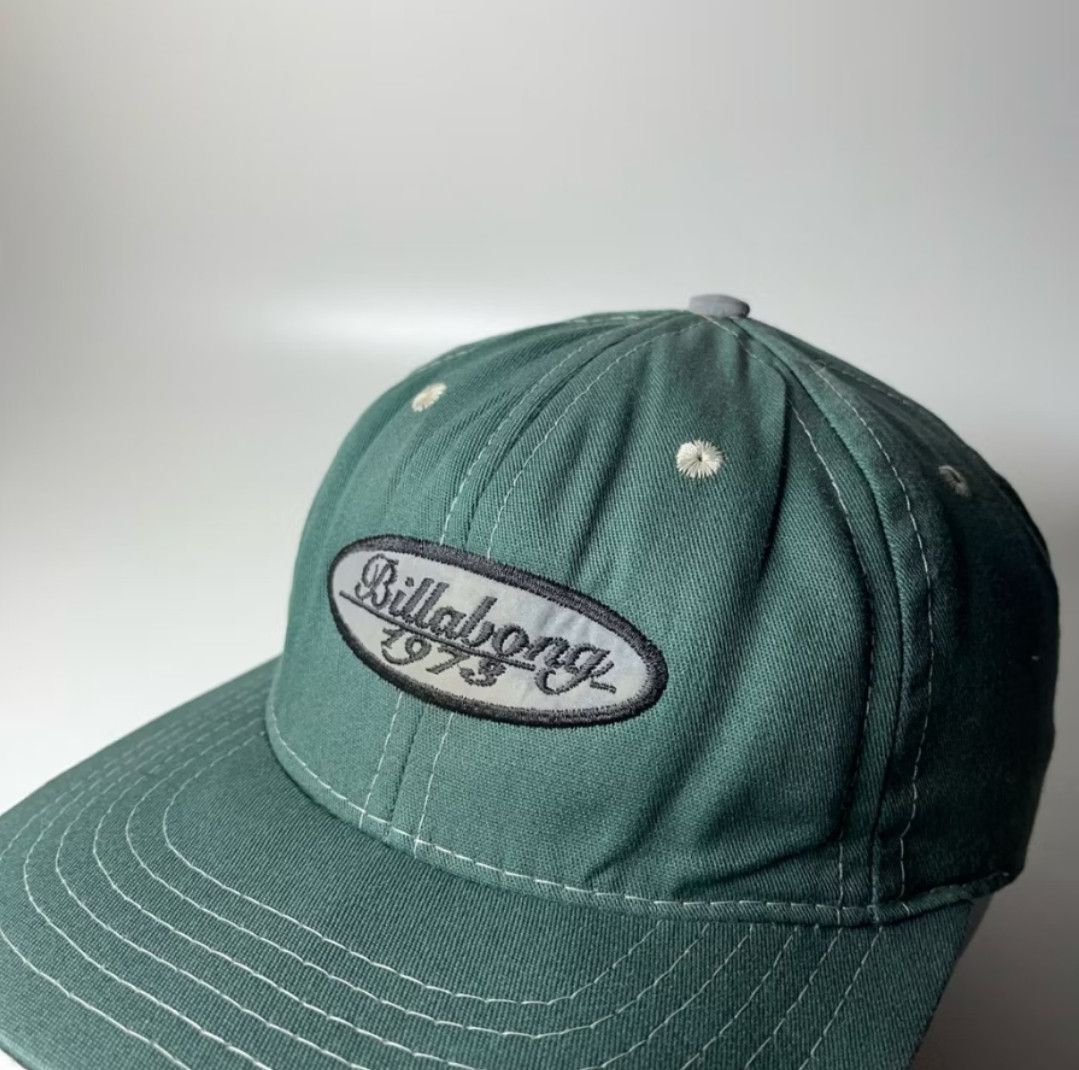 Billabong Vintage Billabong 6 Panel Green Surf Cap Hat Size ONE SIZE - 3 Thumbnail