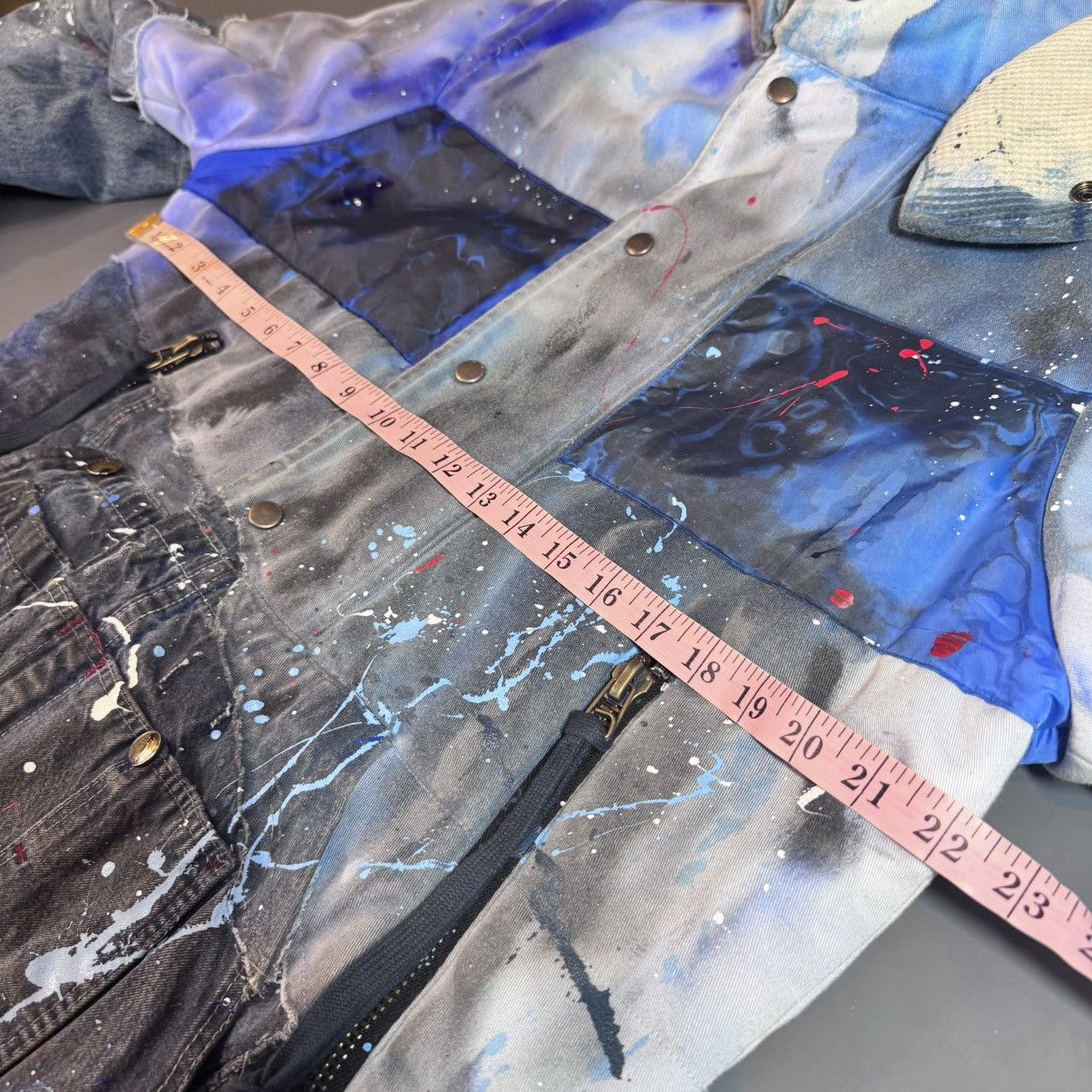 Greg Lauren Greg Lauren Blue GL painted retro puffy jacket FW19 Size US M / EU 48-50 / 2 - 23 Thumbnail