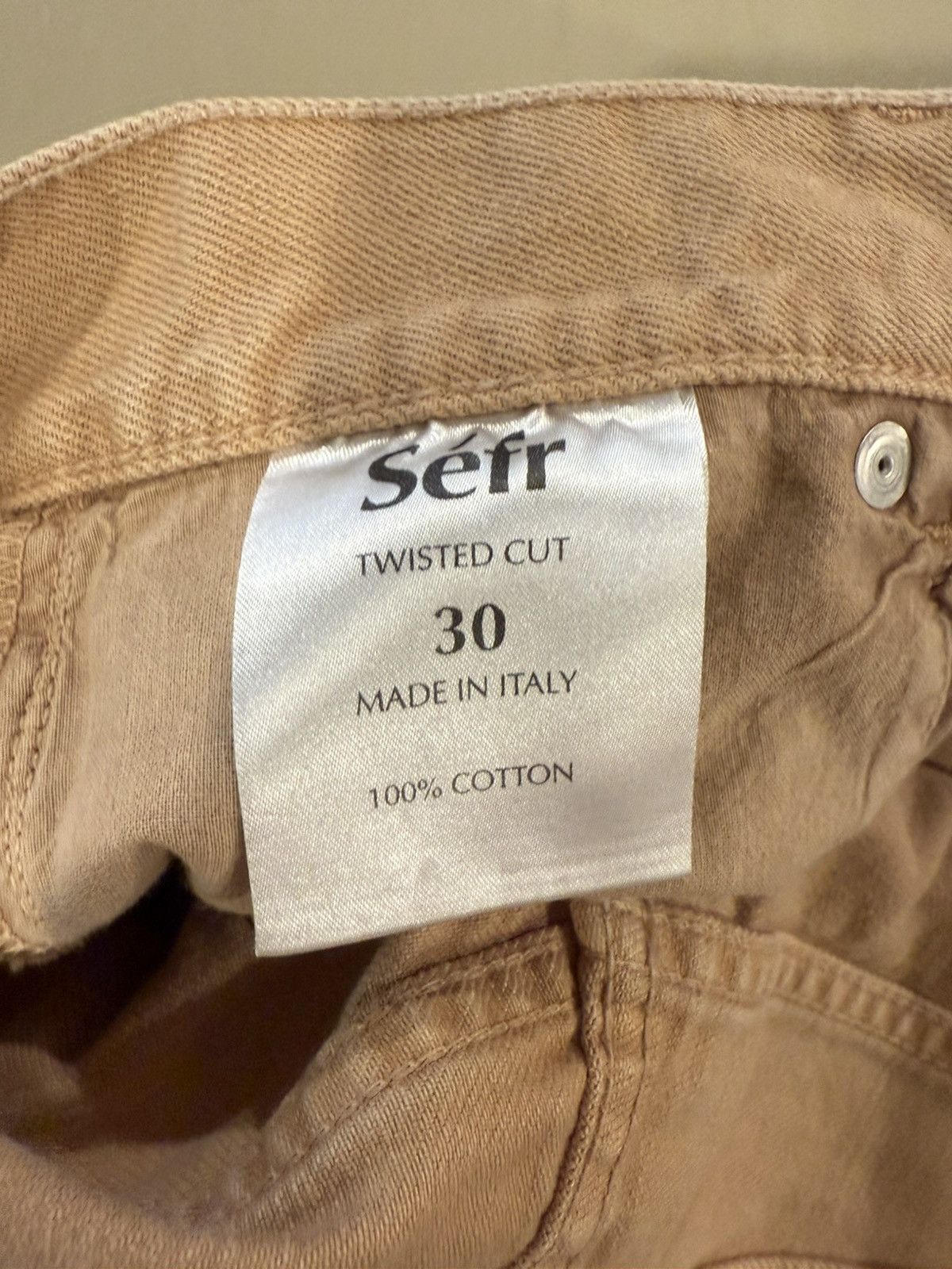 Sefr Brown Twisted Jeans Size US 30 / EU 46 - 9 Thumbnail