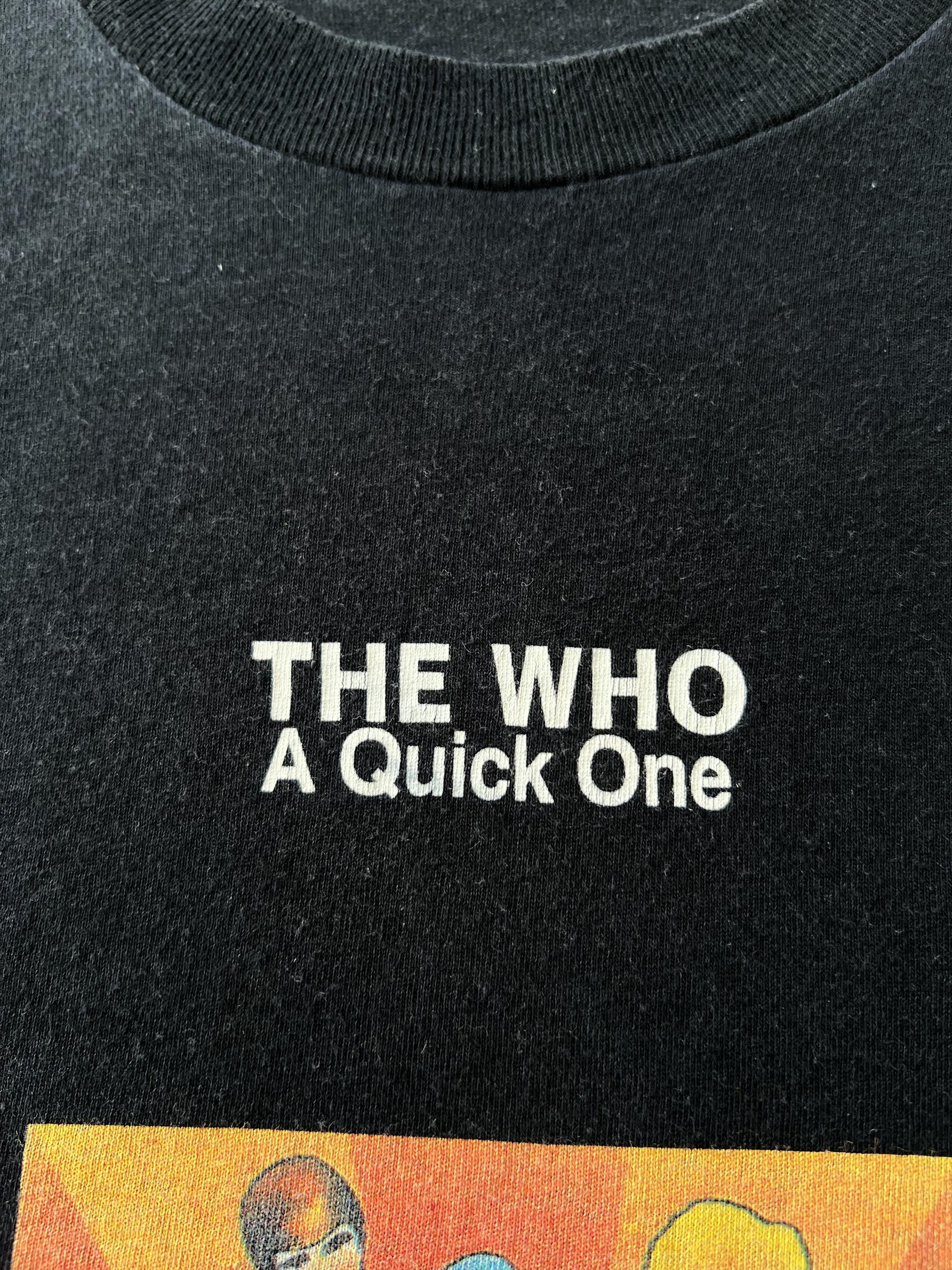 Band Tees Vintage 90s The Who A Quick One Black T-shirt Size US XL / EU 56 / 4 - 5 Thumbnail