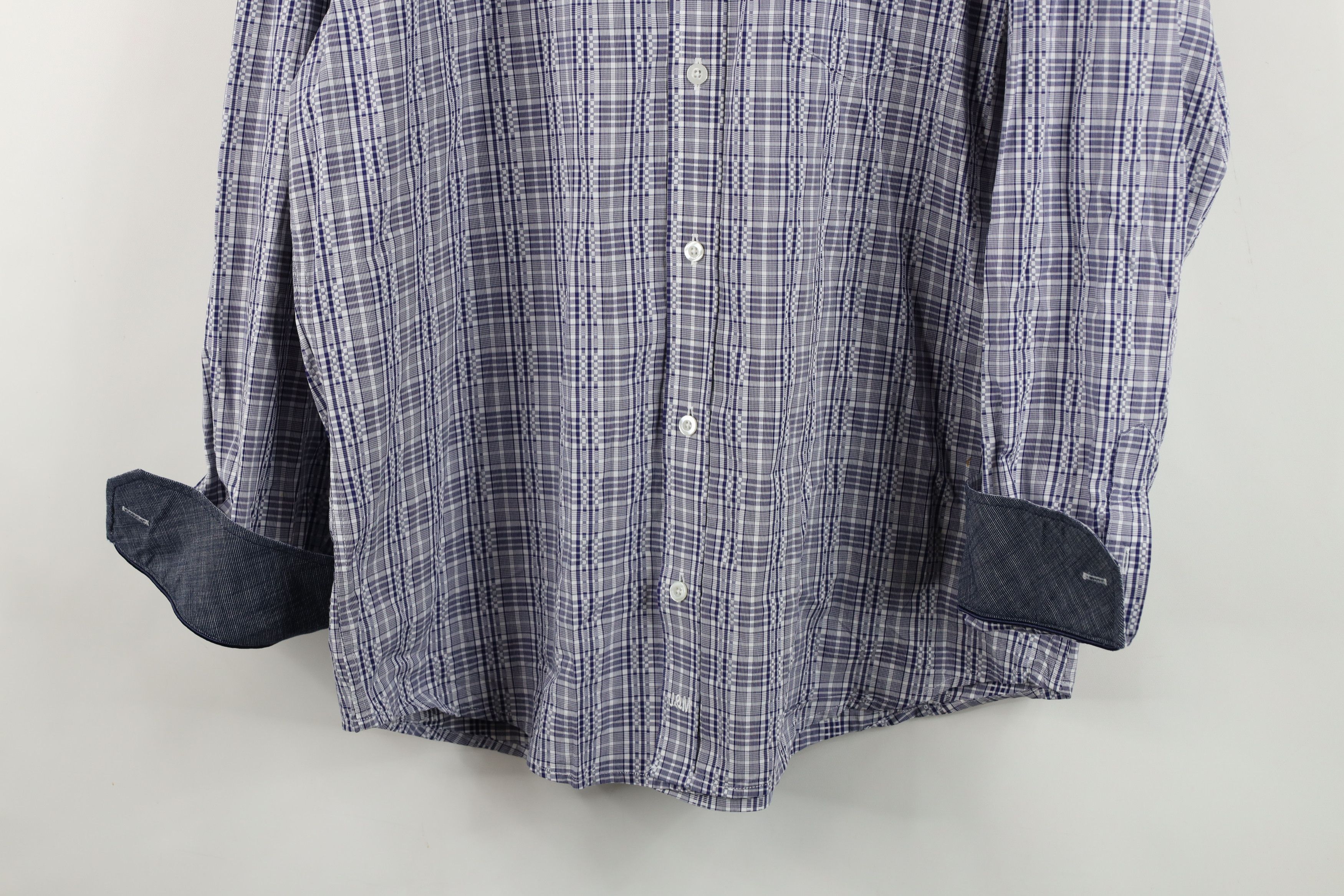 Johnston & Murphy Johnston & Murphy Fit Checkered Knit Collared Button Shirt Size US L / EU 52-54 / 3 - 3 Thumbnail