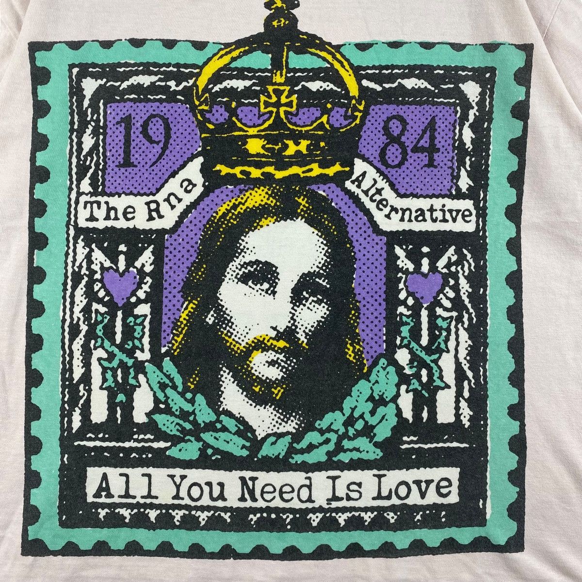 If Six Was Nine × Japanese Brand RNA ALTERNATIVE All You Need Is Love Jesus Graphic Tee Shirt Size US M / EU 48-50 / 2 - 2 Thumbnail