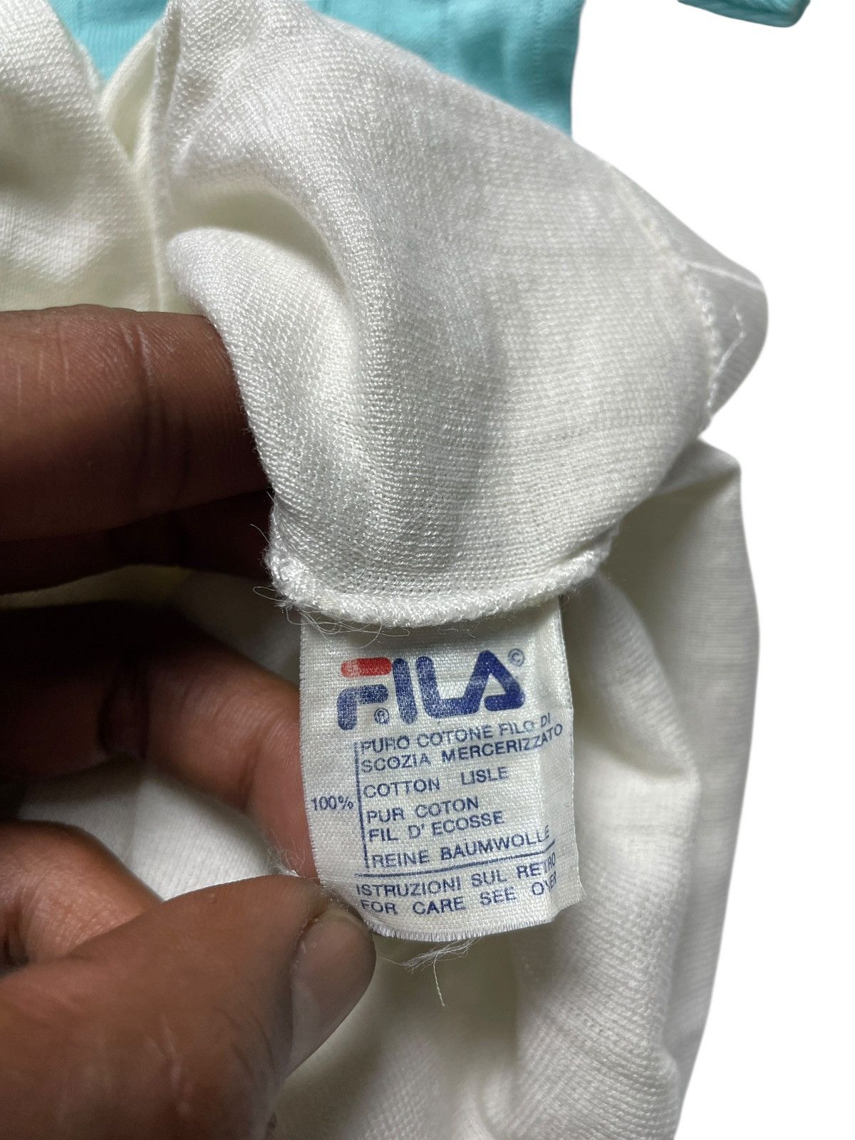 Vintage Vintage 1990 Fila Two Tone Shirt Size US S / EU 44-46 / 1 - 4 Thumbnail
