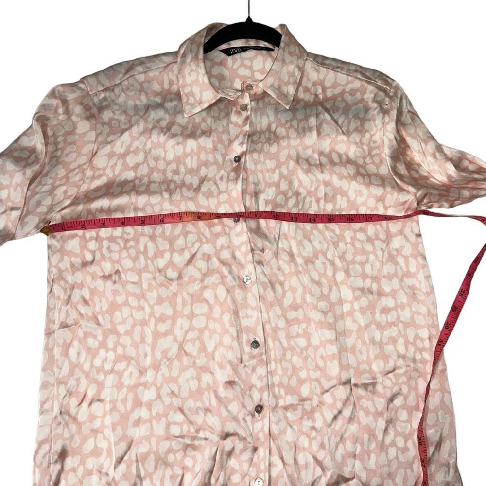 Zara Zara l Satin Leopard Print Button Down XS Size XS / US 0-2 / IT 36-38 - 5 Thumbnail